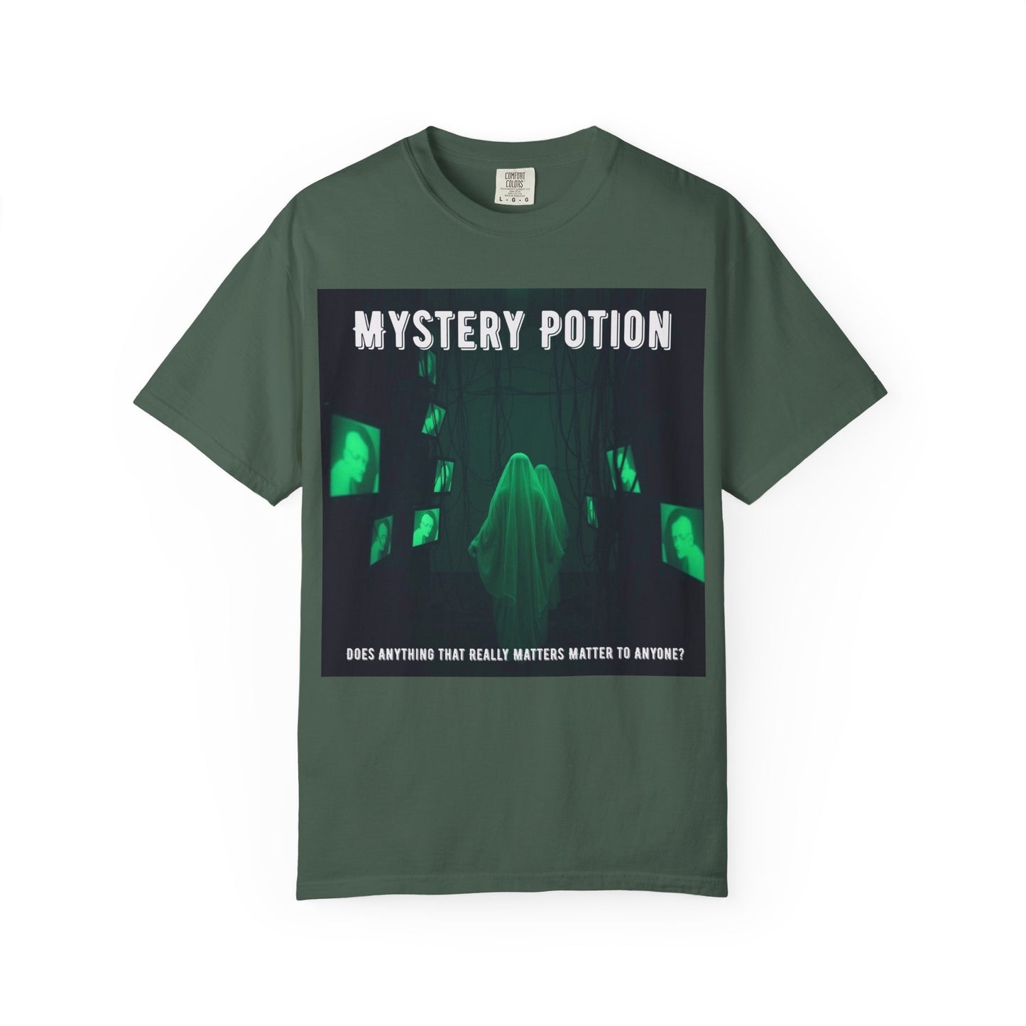 Mystery Potion Unisex T-Shirt | Ghostly Vibe | Perfect for Halloween, Gifts, or Casual Wear, Unique Tee, Spooky Apparel, Graphic Shirt