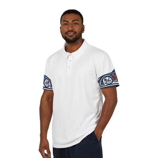 Stylish Unisex Sports car graphic Polo Shirt with Colorful AOP Sleeves, Casual Wear, Summer Fashion, Gift for Him/Her, Everyday Comfort