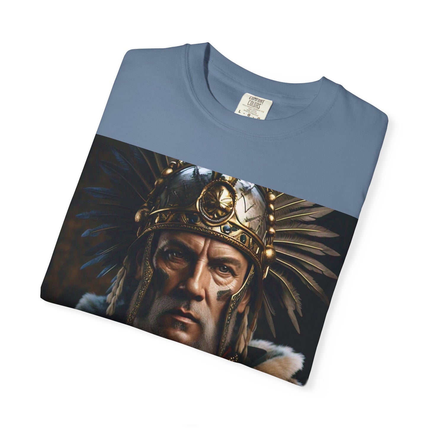 Warrior Spirit Garment-Dyed T-Shirt, Vintage Tee, Unisex Fashion, Gift for Him, Casual Wear, Graphic Top, Everyday Style
