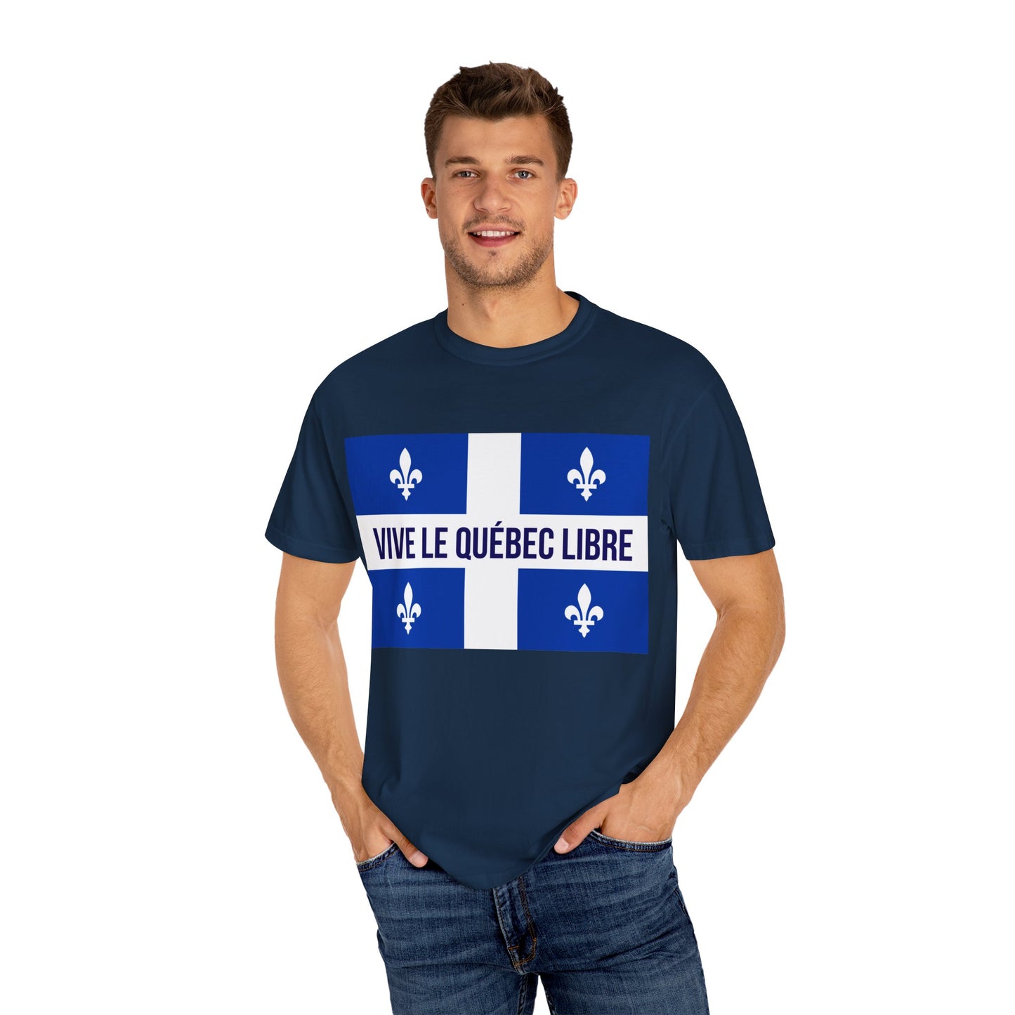 Vive le Québec Libre T-Shirt, Unisex Garment-Dyed Tee for Patriotic Celebrations, Canadian Pride Shirt, Quebec Independence Day [...]