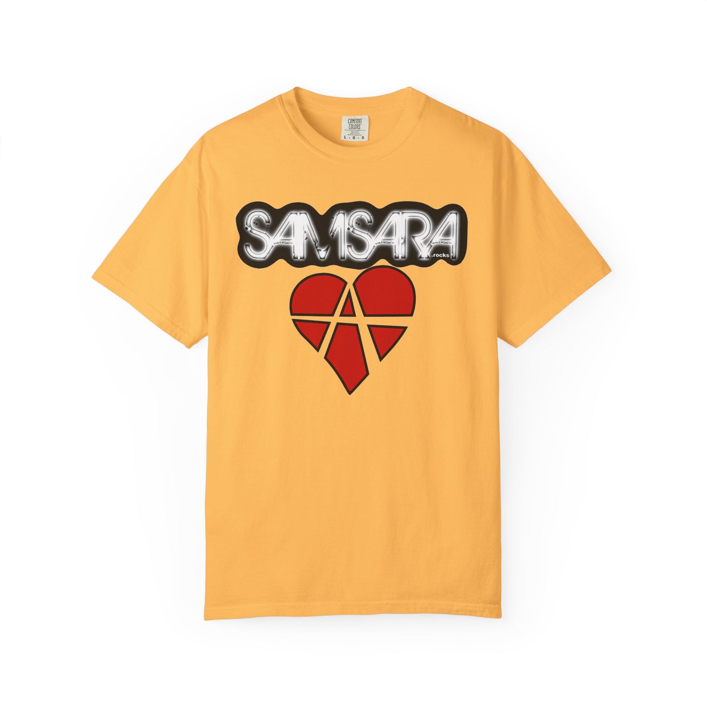 Samsara Heart Permanent Damage Unisex T-Shirt, Trendy Graphic Tee, Streetwear Style, Casual Apparel, Perfect for Music Festivals, Unique Gift Idea