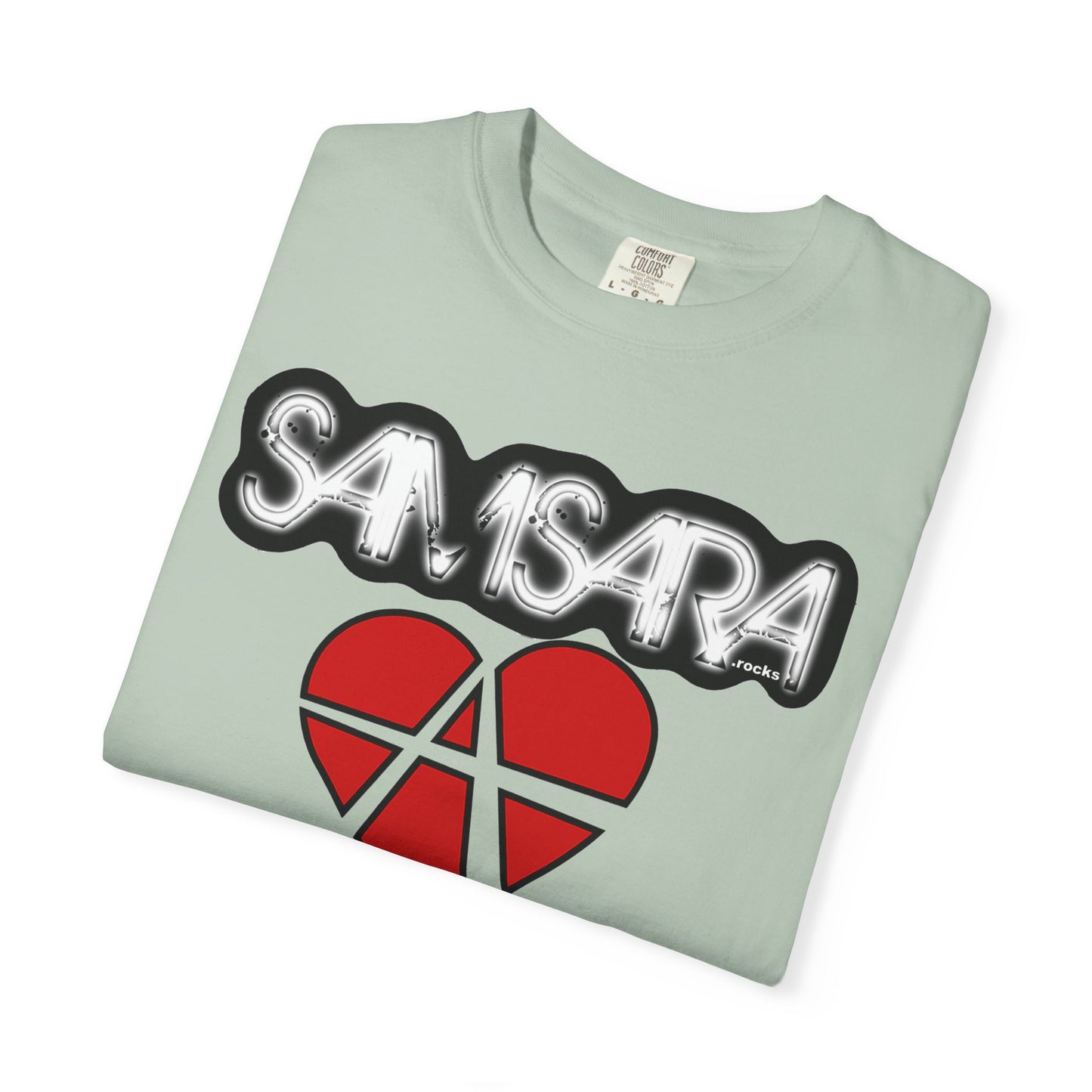 Samsara Heart Permanent Damage Unisex T-Shirt, Trendy Graphic Tee, Streetwear Style, Casual Apparel, Perfect for Music Festivals, Unique Gift Idea