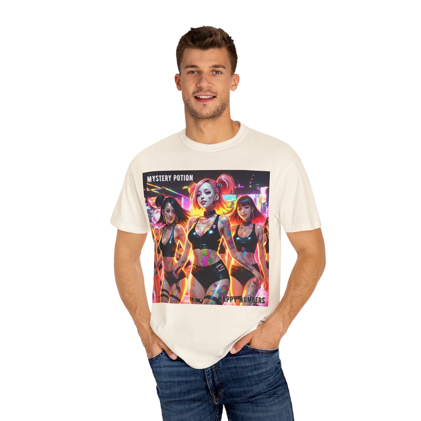 Mystery Potion Unisex T-Shirt, Trendy Graphic Tee for Women, Summer Festival Shirt, Edgy Streetwear, Gifts for Gamers, Cool Casual Wear
