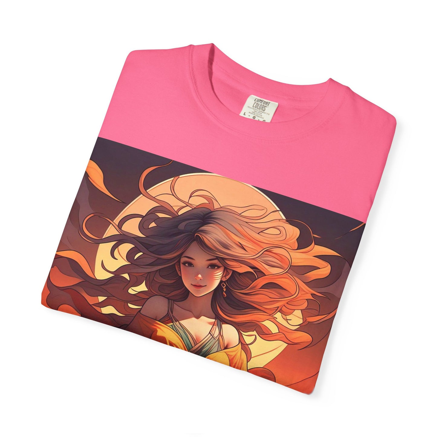 Mystical Autumn Goddess T-shirt, Enchanted Graphic Tee, Boho Style Apparel, Art Inspired Top, Unique Gift for Her, Festival Fashion