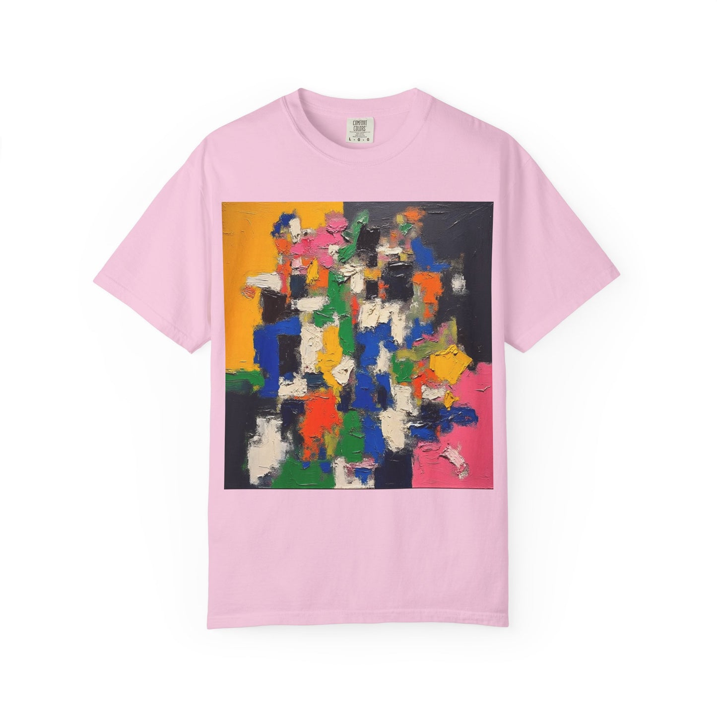 Vibrant Abstract Art Unisex T-Shirt, Colorful Graphic Tee, Casual Wear, Trendy Gift for Art Lovers, Perfect for Summer Festivals