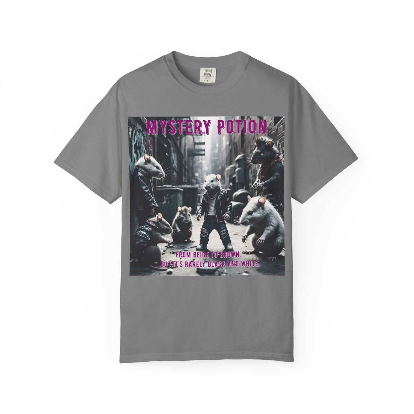 'From Beige to Brown, but it's Rarely Black and White' by Mystery Potion, Anti-Racism Statement Unique Graphic Tee, Mystery Potion's Unity in Diversity Unisex T-Shirt, Casual Wear, Festival Fashion, Summer Style