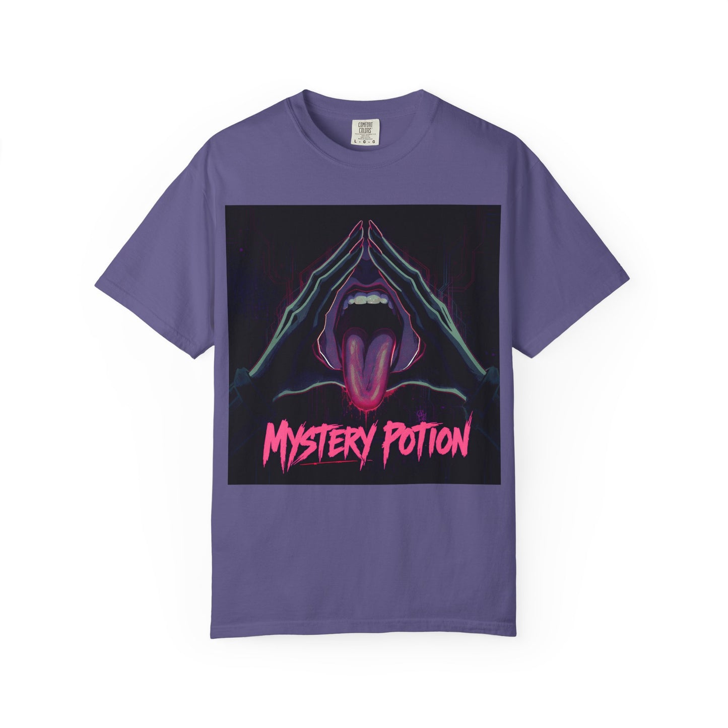 Mystery Potion Graphic Tee, Unisex T-Shirt for Festivals, Gift for Friends, Retro Vibes, Statement Shirt