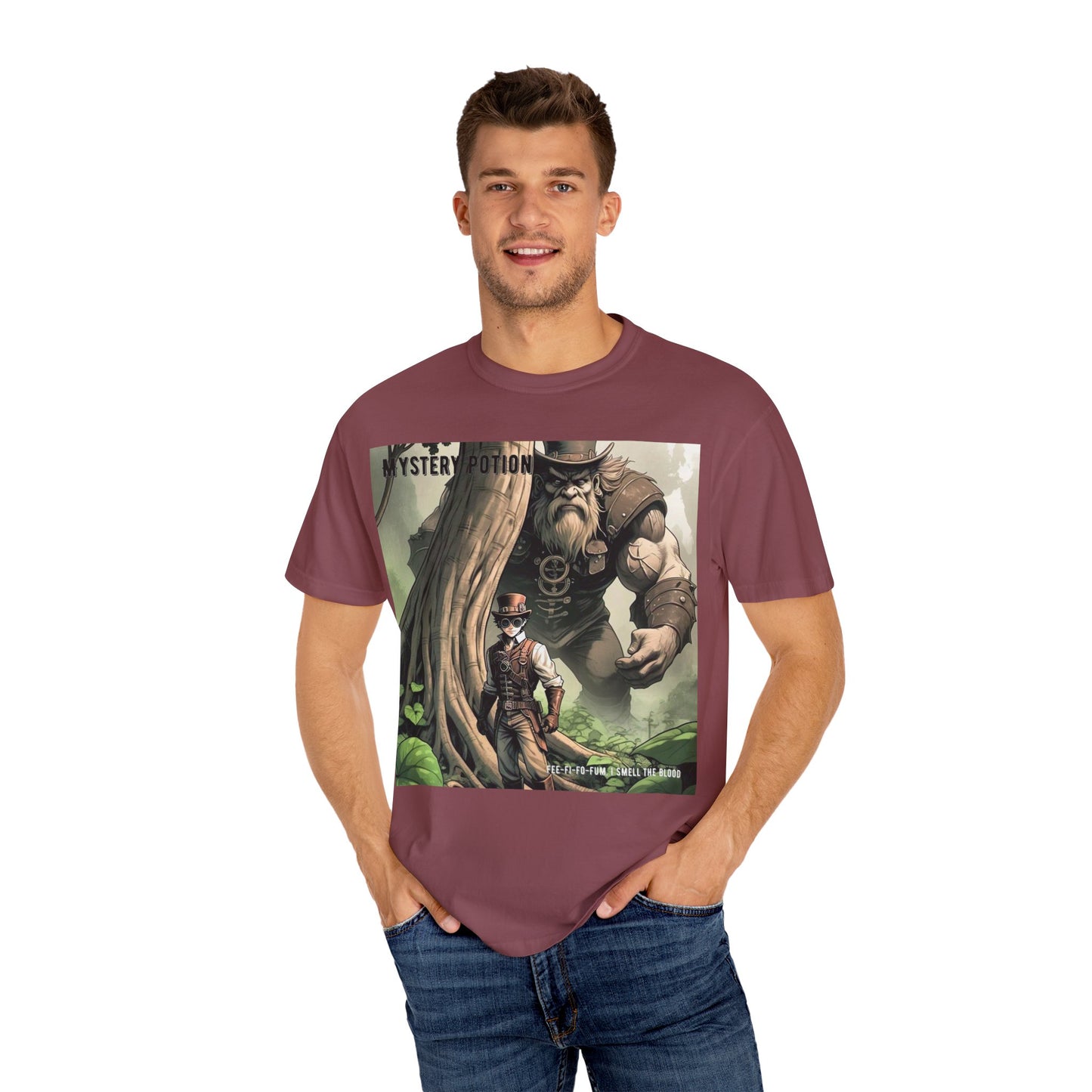 Mystery Potion Adventure T-Shirt, Fantasy Shirt, Unisex Graphic Tee, Gamer Gift, Nature Lover Gift, Cool T-Shirt for Events