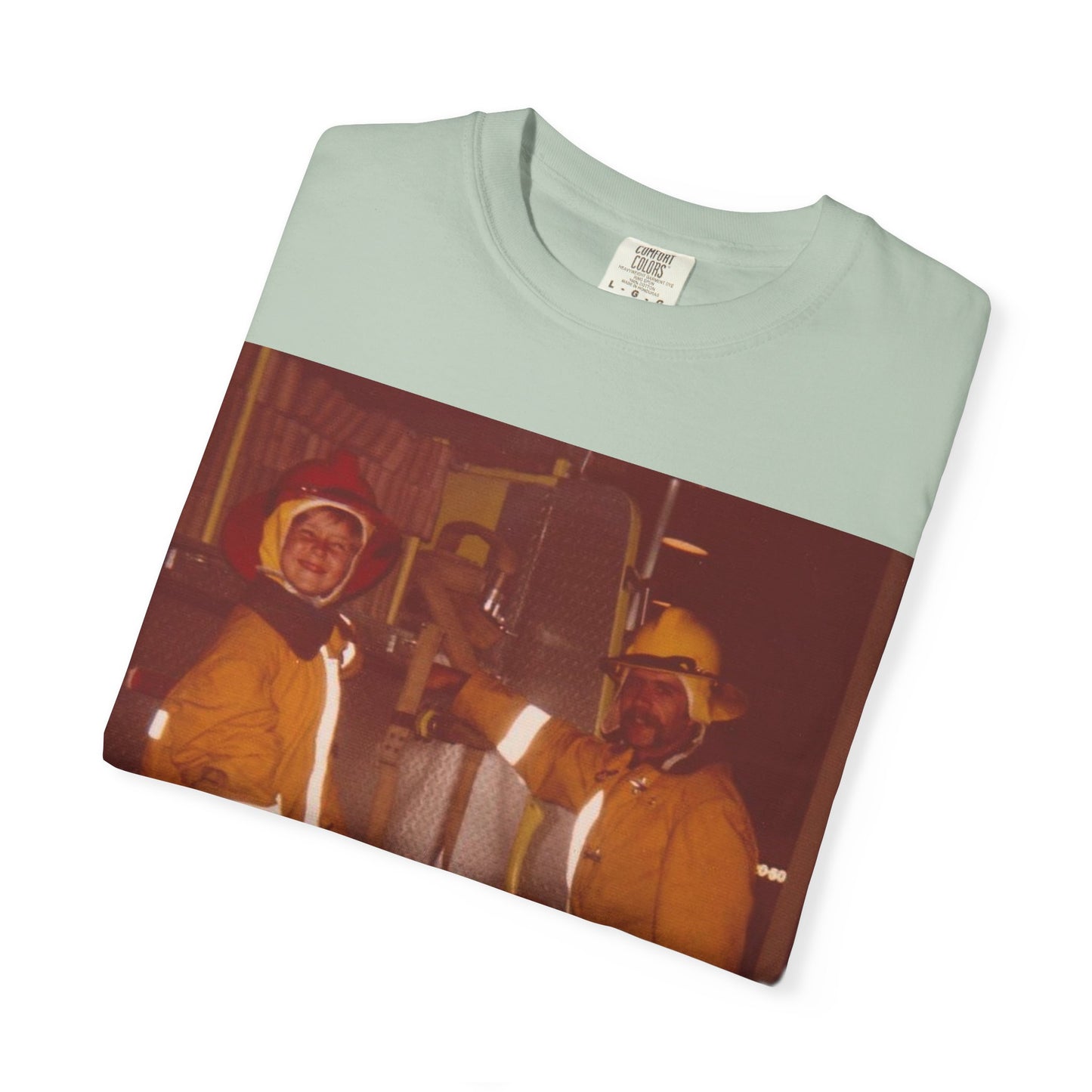 Vintage Firefighter T-Shirt, Unisex Garment-Dyed Tee, Retro Fire Rescue Shirt, Firefighter Gifts, Hero Tribute Apparel