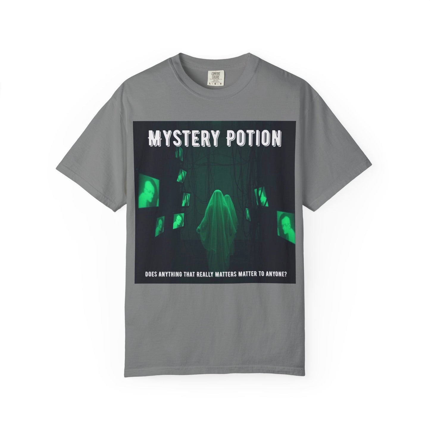 Mystery Potion Unisex T-Shirt | Ghostly Vibe | Perfect for Halloween, Gifts, or Casual Wear, Unique Tee, Spooky Apparel, Graphic Shirt