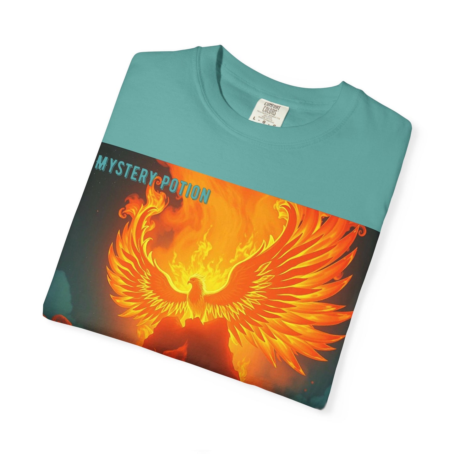 'Blessed With Pure Awesomeness' Mystery Phoenix Graphic Unisex T-shirt, Cool Casual Wear, Unique Gift for Nature Lovers, Birthday, Summer Event, Spiritual Design