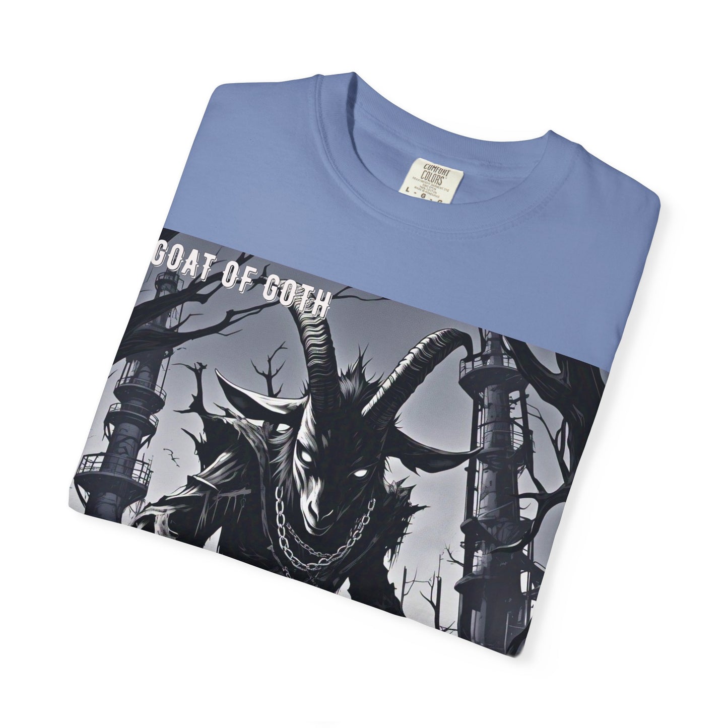 Gothic Graphic T-Shirt, Goat of Goth Tee, Unisex Casual Wear, Alternative Streetwear, Edgy Apparel for Fans, Perfect Gift for Halloween