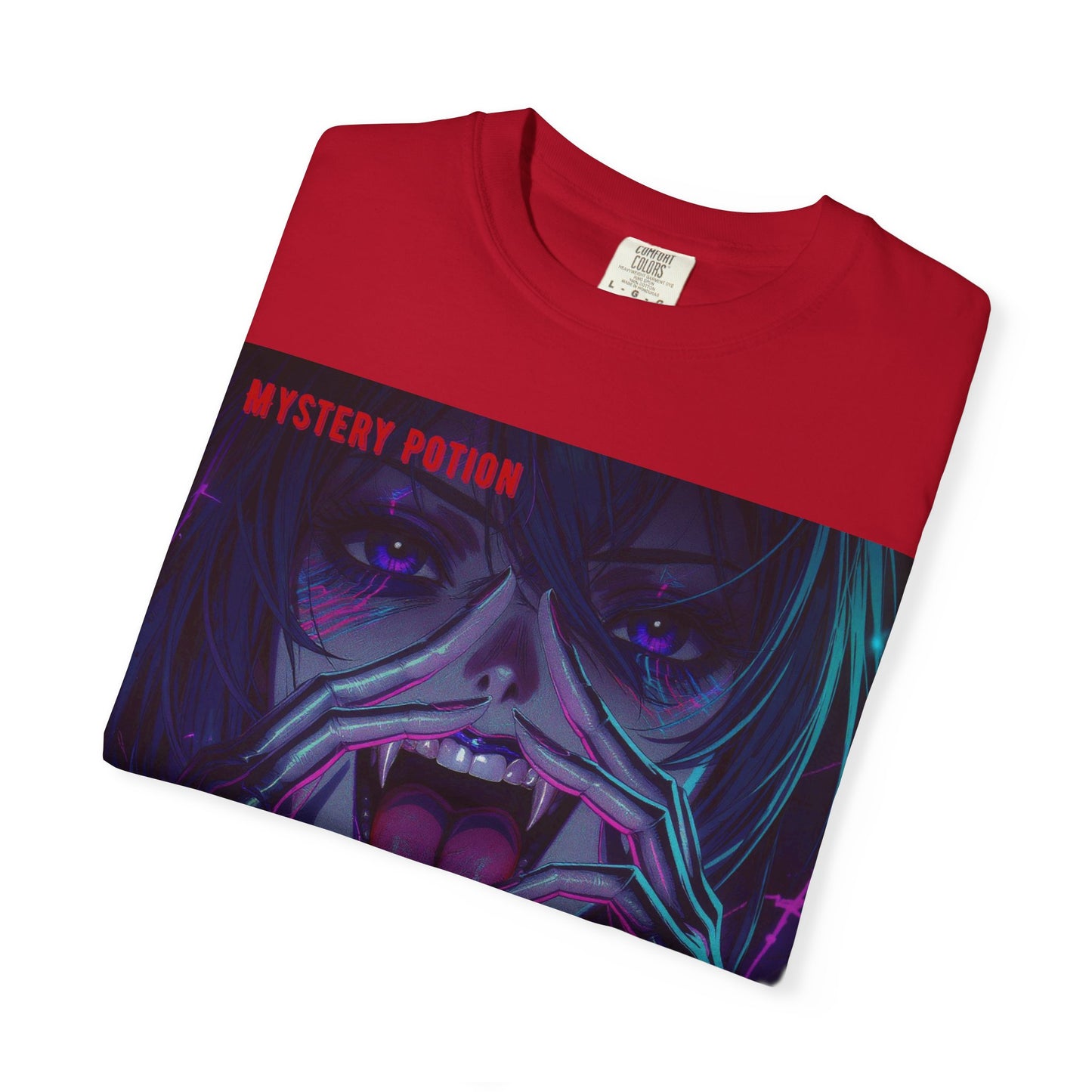 'Beneath The All-Mocking Tongue' by Mystery Potion Unisex Garment-Dyed T-shirt