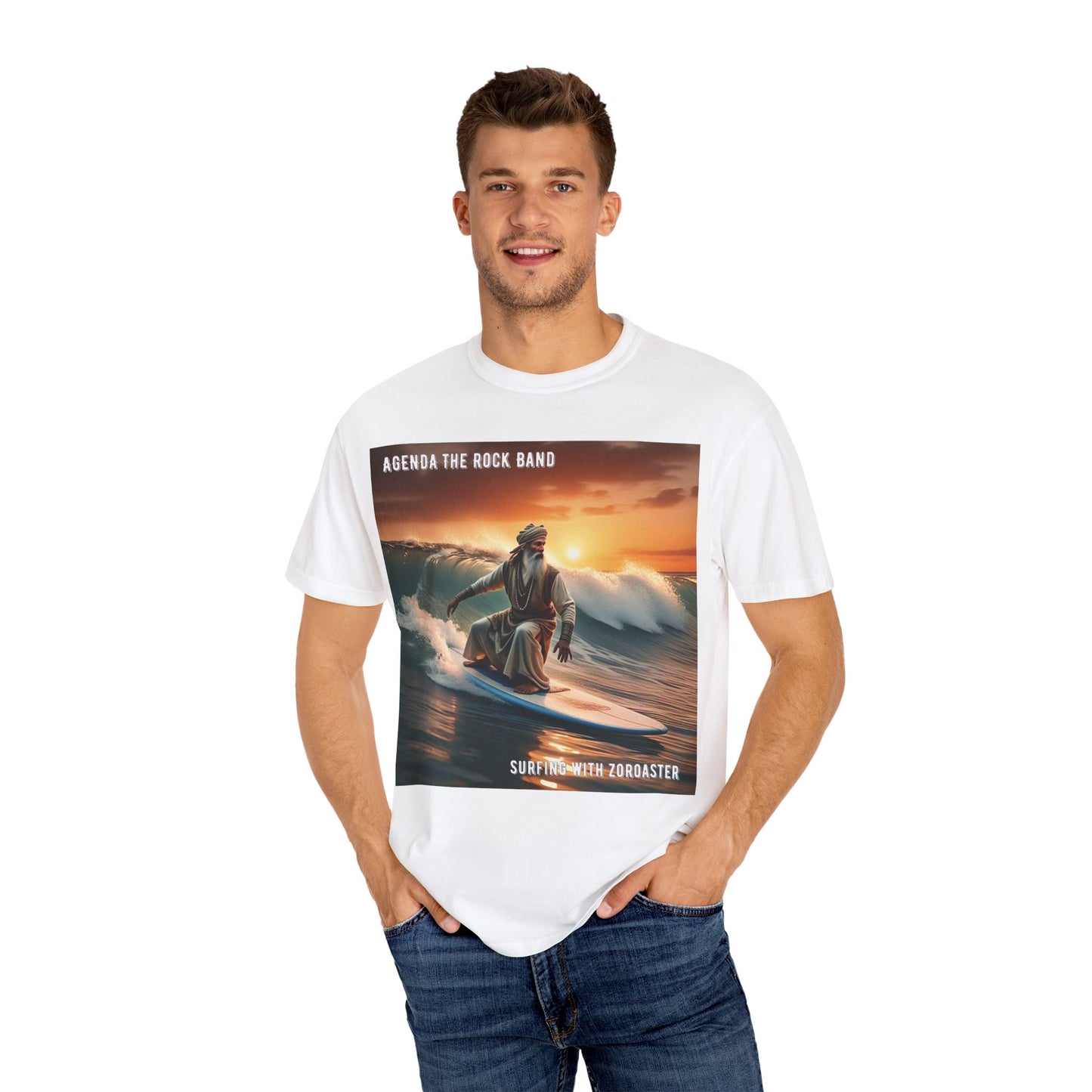 Surfing Rock Band T-Shirt, Unisex Vintage Tee, Casual Summer Wear, Perfect for Music Lovers, Beach Days, Concerts