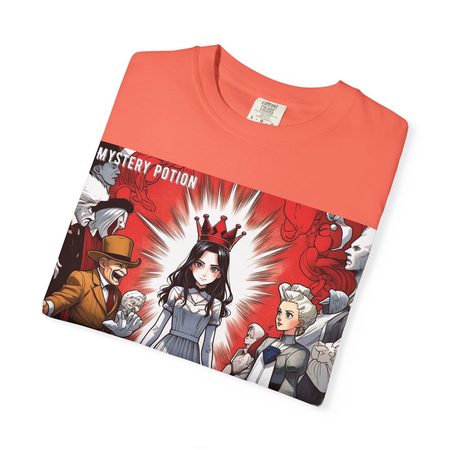 Mystery Potion's Alice In Wonderland Graphic Unisex T-shirt | Cool Casual Wear, Gift for Fans, Art Lovers, Anime Style Merch, Unique Everyday Tee
