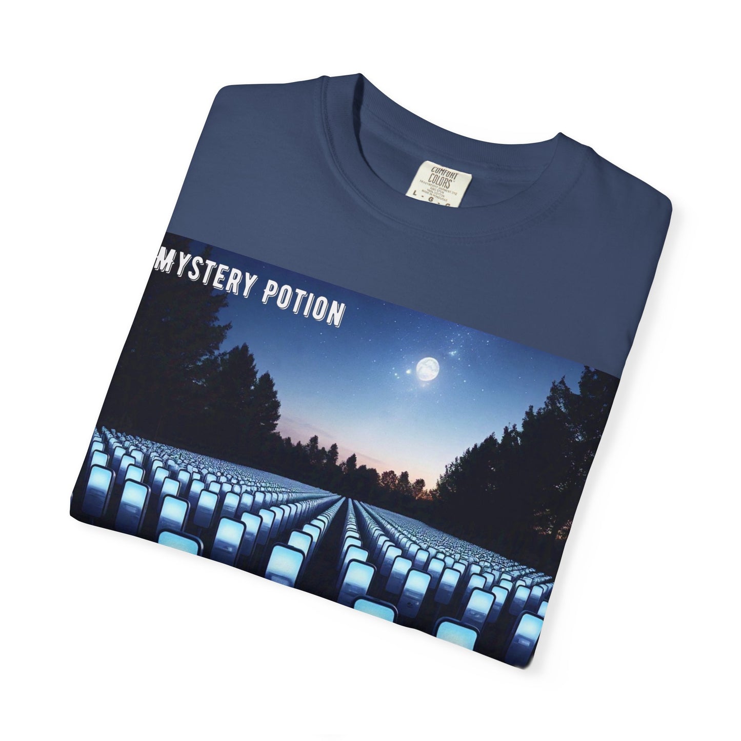 Mystery Potion "Hey Mr. Bot Farmer" Graphic T-Shirt, Unisex Vintage Tee, Perfect for Music Festivals, Casual Wear, Gifts for Him/Her