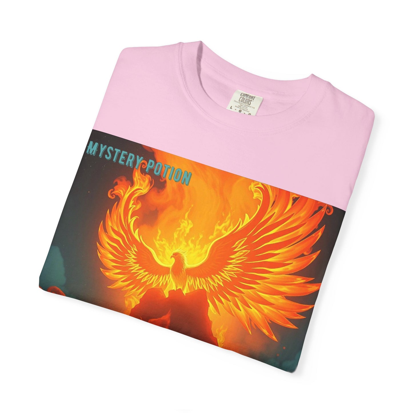 'Blessed With Pure Awesomeness' Mystery Phoenix Graphic Unisex T-shirt, Cool Casual Wear, Unique Gift for Nature Lovers, Birthday, Summer Event, Spiritual Design
