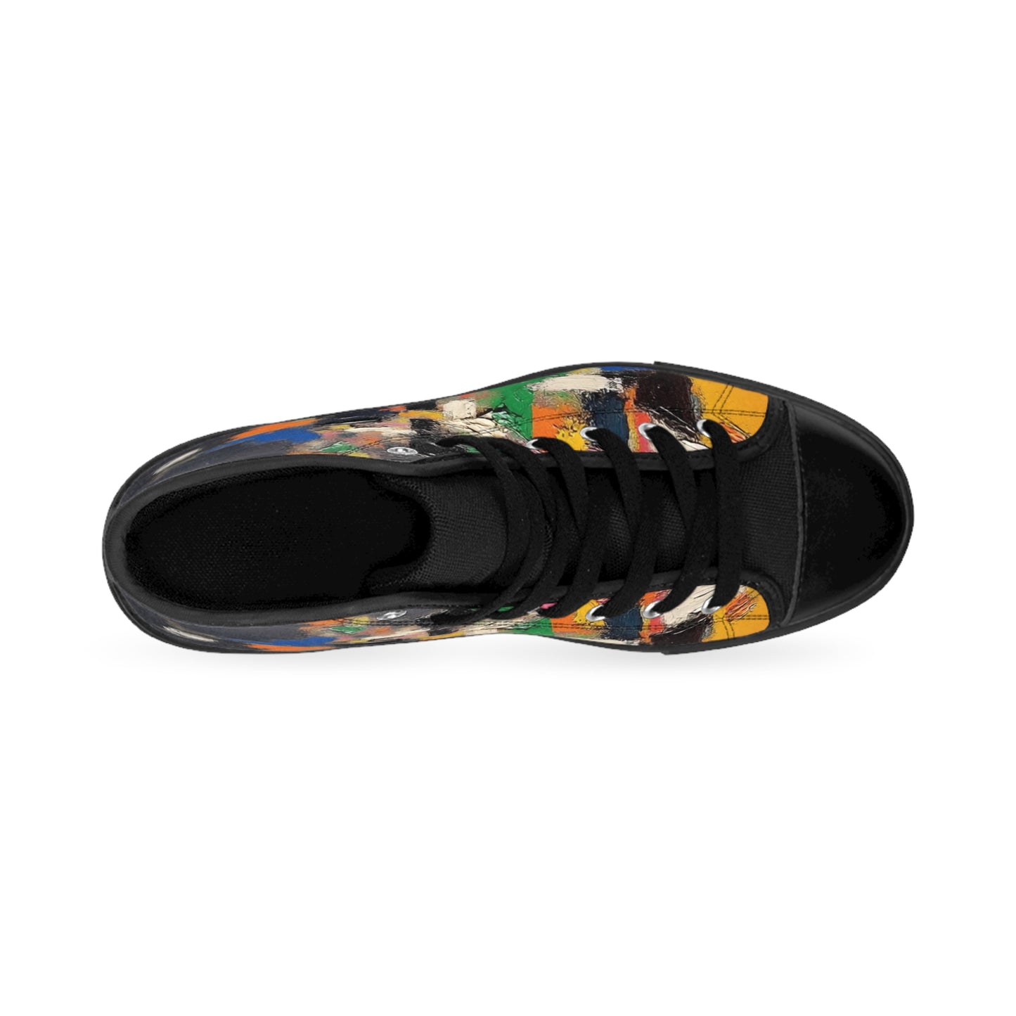 Vibrant Art Sneakers | Colorful Abstract Art High-Top Shoes for Creative Souls, Unique Footwear for Casual Outings, Gift for Artists