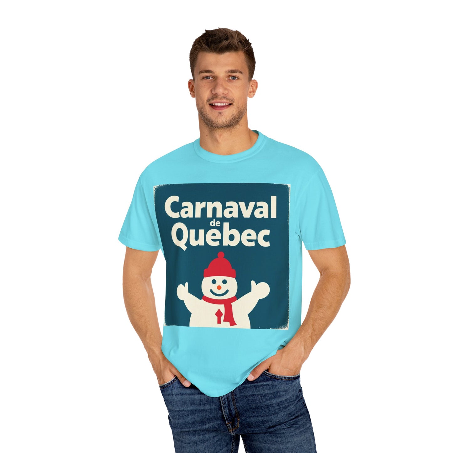 Quebec Carnaval Unisex T-Shirt, Winter Festival Tee, Handmade Vacation Souvenir, Holiday Gift Apparel, Quebec Celebration Shirt