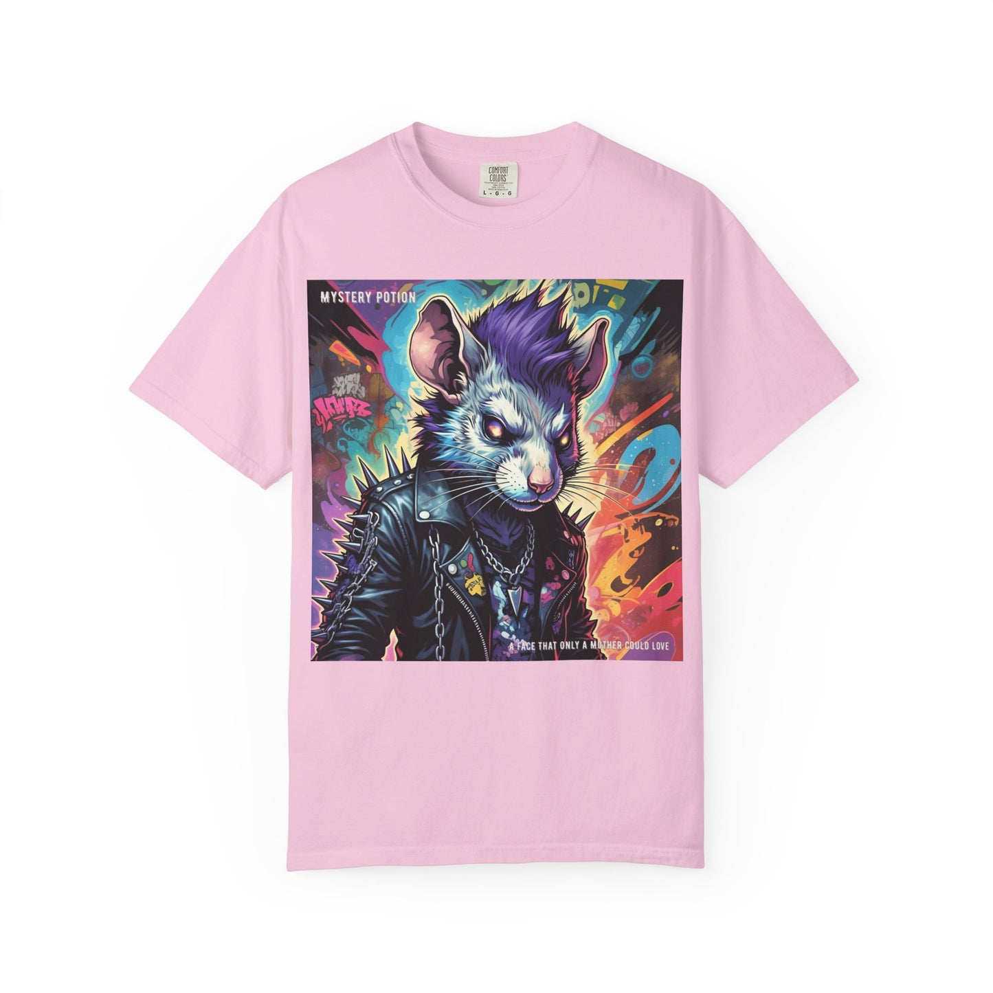 Punk Rock Rodent T-Shirt, Unisex Graphic Tee, Edgy Casual Wear, Alternative Fashion, Gift for Music Lovers, Festival Apparel