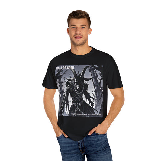 Gothic Graphic T-Shirt, Goat of Goth Tee, Unisex Casual Wear, Alternative Streetwear, Edgy Apparel for Fans, Perfect Gift for Halloween