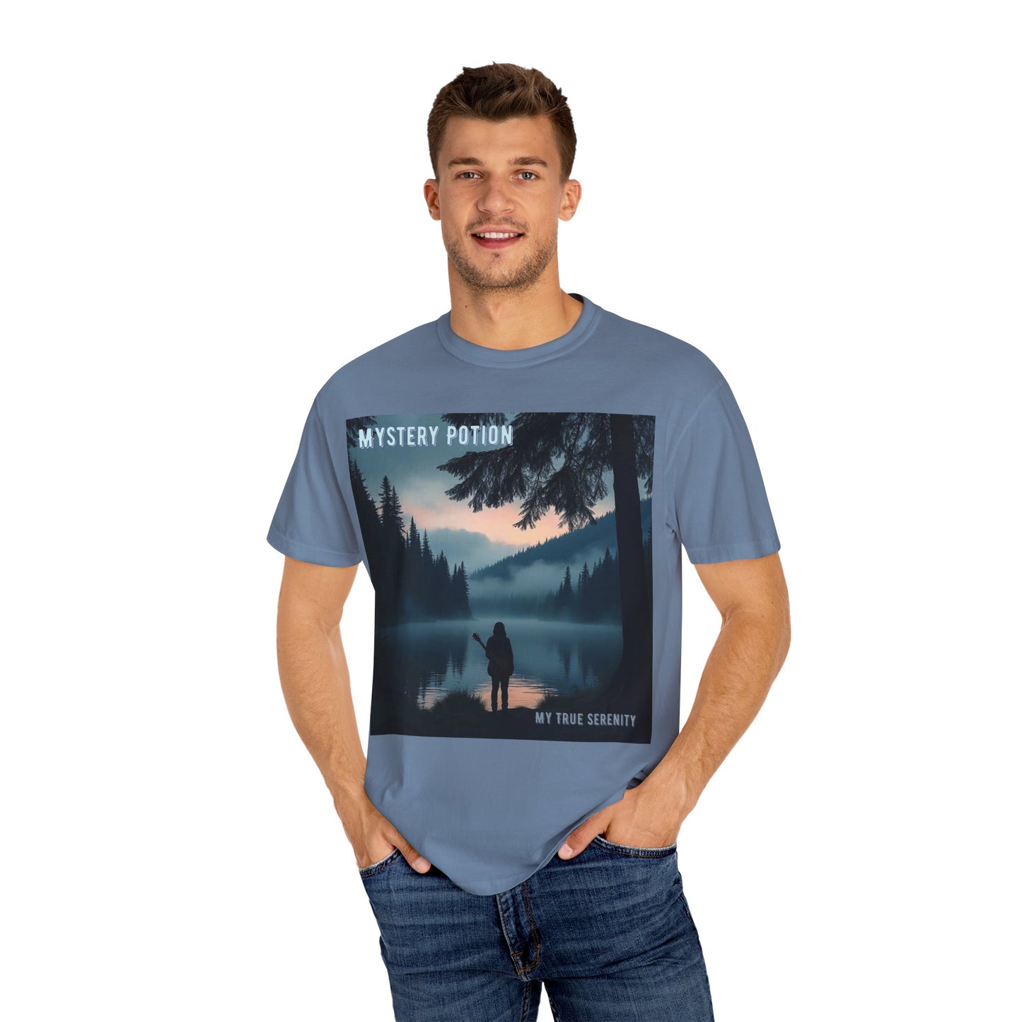 'My True Serenity' by Mystery Potion Unisex T-Shirt | Nature Lover Gift, Outdoor Adventure Tee, Casual Everyday Wear, Unique Graphic Shirt, Cozy and Stylish