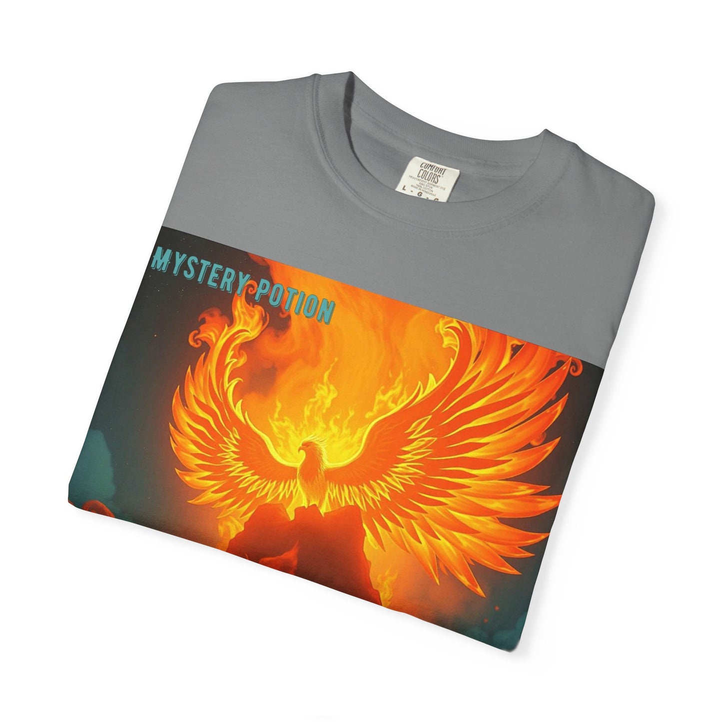 'Blessed With Pure Awesomeness' Mystery Phoenix Graphic Unisex T-shirt, Cool Casual Wear, Unique Gift for Nature Lovers, Birthday, Summer Event, Spiritual Design