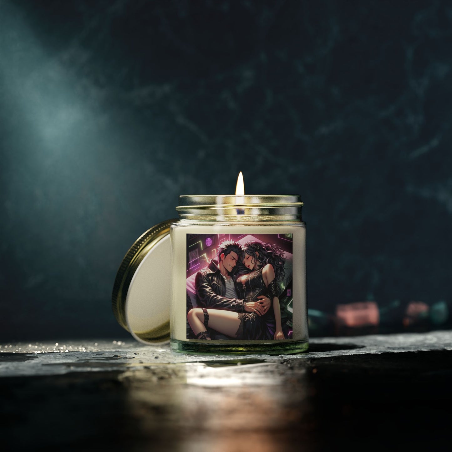 Romantic Scented Candle, Coconut Apricot Wax Candle, Cozy Home Decor, Gift for Her, Aromatherapy Candle, Relaxing Evening Candle