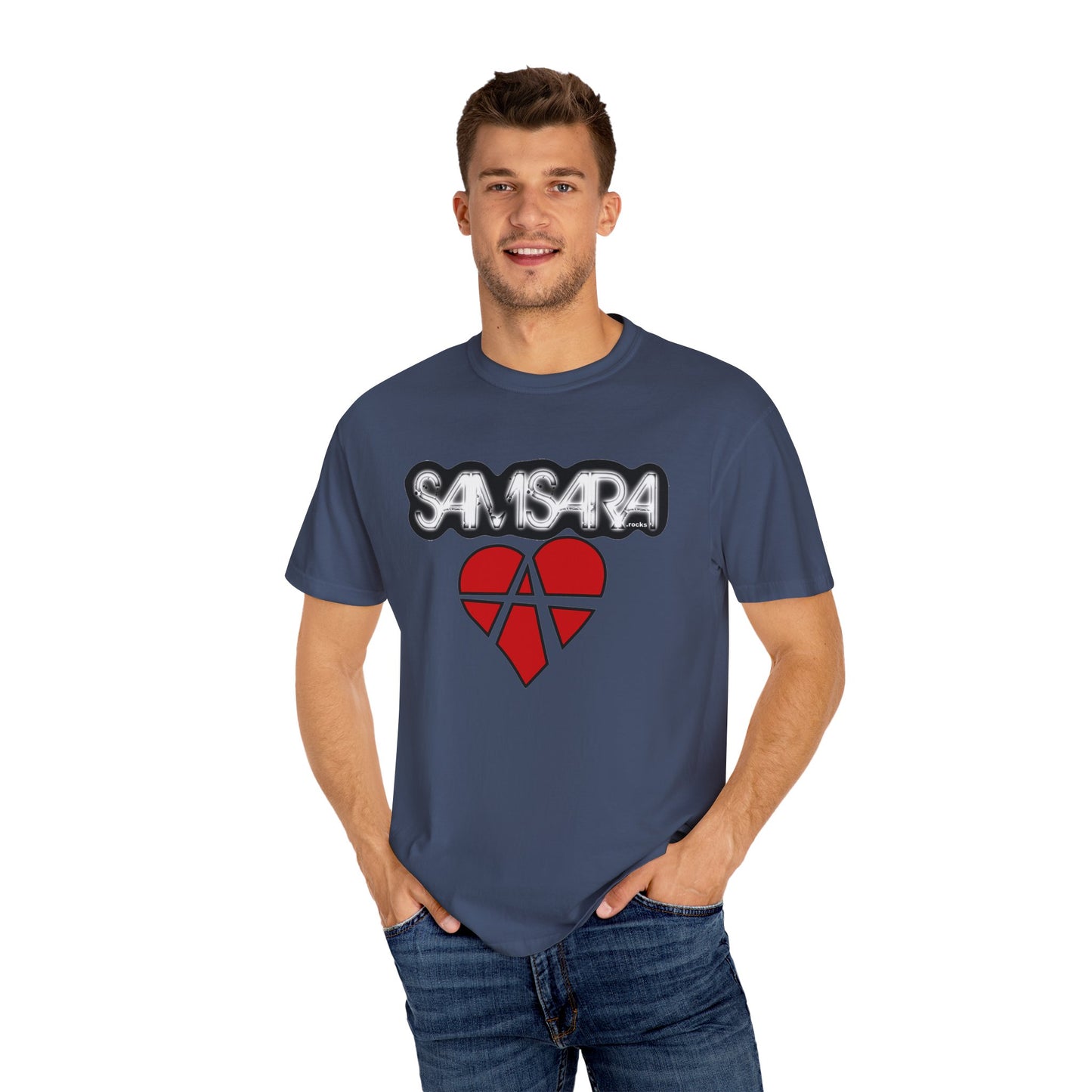 Samsara Unisex T-Shirt, Band Picture on back, Comfortable Graphic Shirt for Music Lovers, Perfect for Concerts, Gifts for Friends, Casual Wear, Street Style