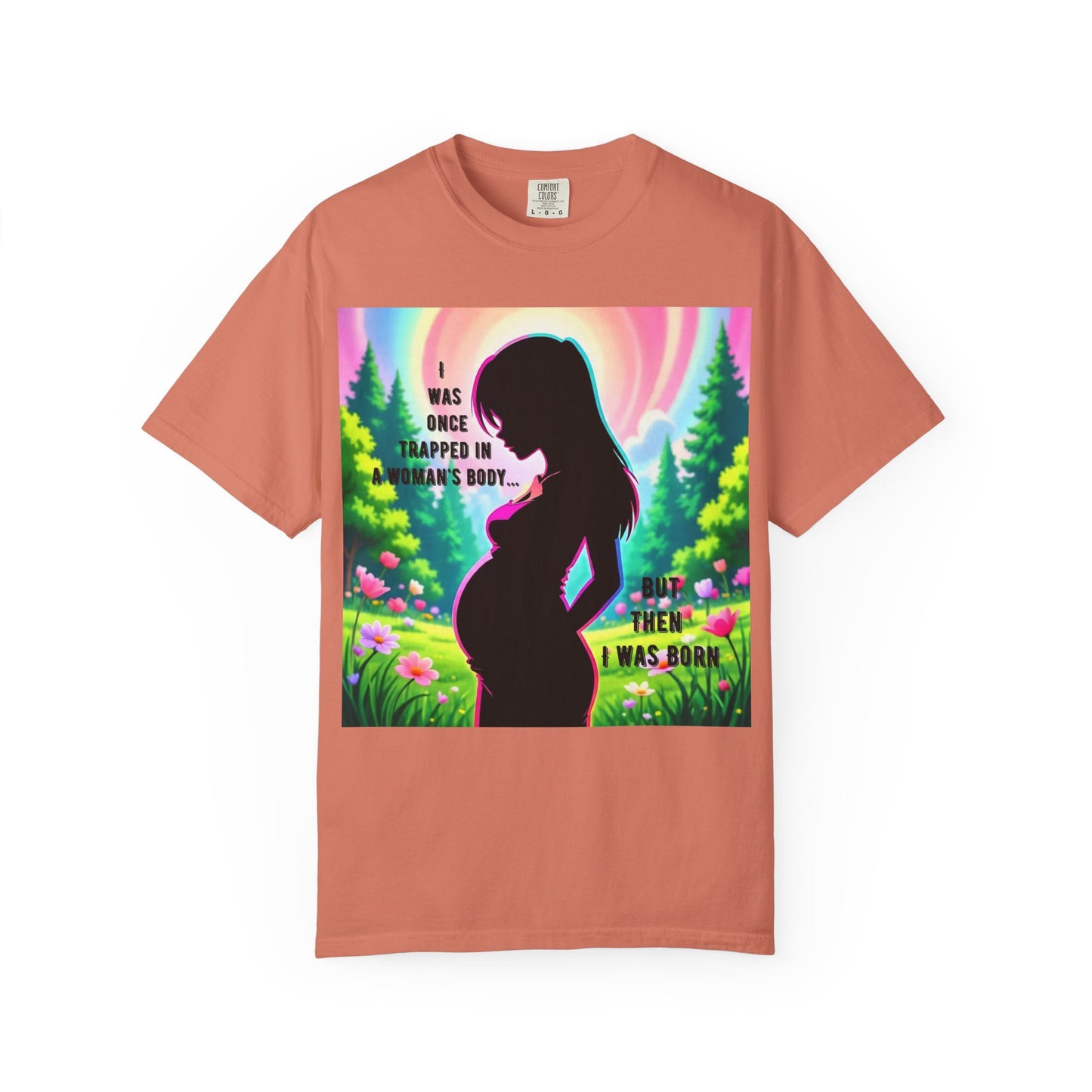 Maternity T-Shirt: I Was Once Trapped in Mom's Body, Pregnancy Gift, Baby Shower Shirt, Unisex Tee for Moms, Expecting Mothers