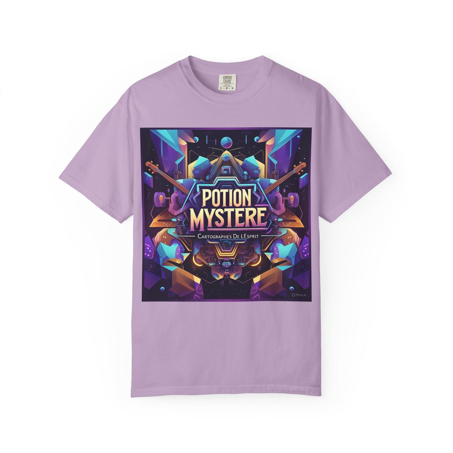 Potion Mystere Graphic Tee, Artistic Unisex Shirt, Handmade Gift, Festival Apparel, Unique Art T-shirt