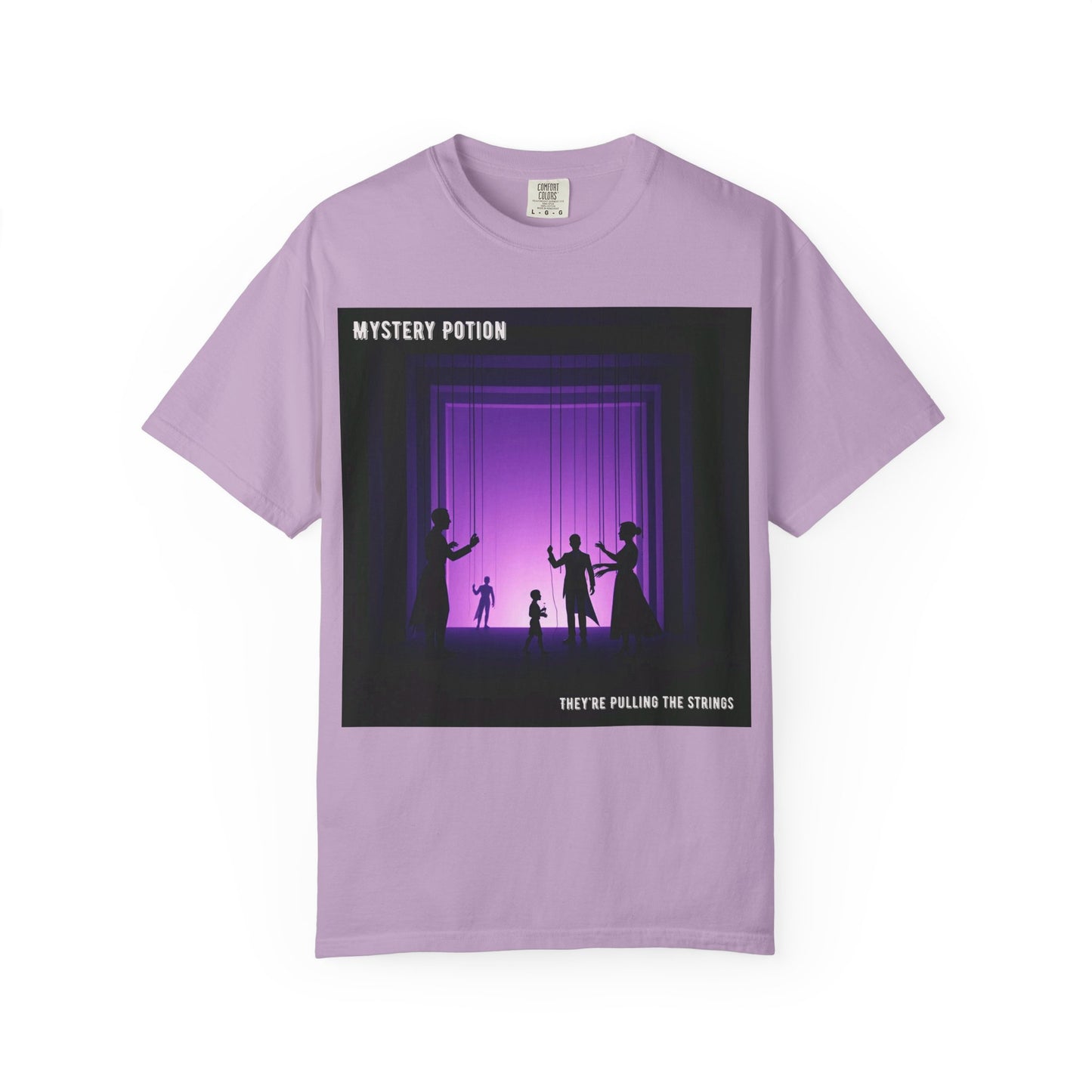 'They're Pulling the Strings' by Mystery Potion, Unisex T-Shirt - Playful Graphic Tee for Creative Souls, Perfect for a Fun Night Out, Gift for Art Lovers, Casual Wear, [...]