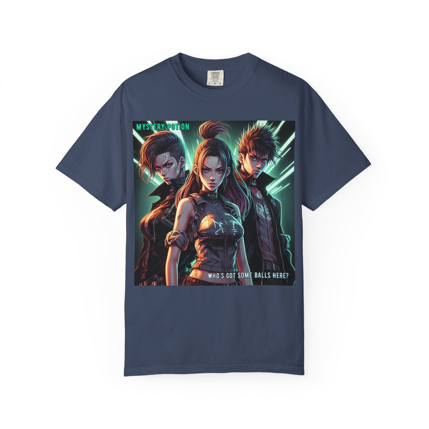 'Who's Got Some Balls Here?' by Mystery Potion, Unisex Graphic Tee, Trendy Gamer T-shirt, Anime Inspired Shirt, Gift for Him/Her, Casual Fashion
