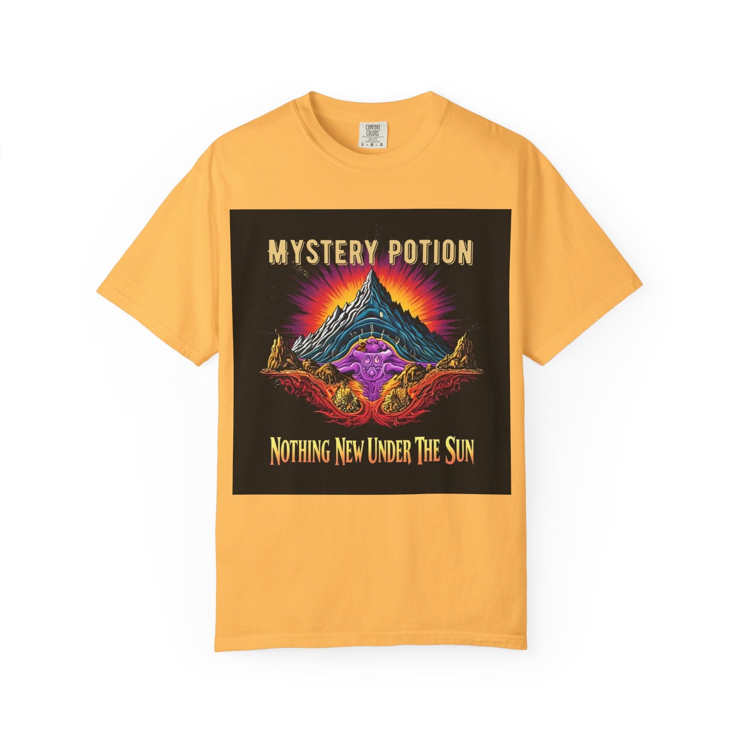 Mystical Graphic T-Shirt, "Nothing New Under The Sun" Vintage Aura Tee, Unisex Casual Wear, Unique Gift for Nature Lovers, Festival Essentials, Eco-Friendly Fashion
