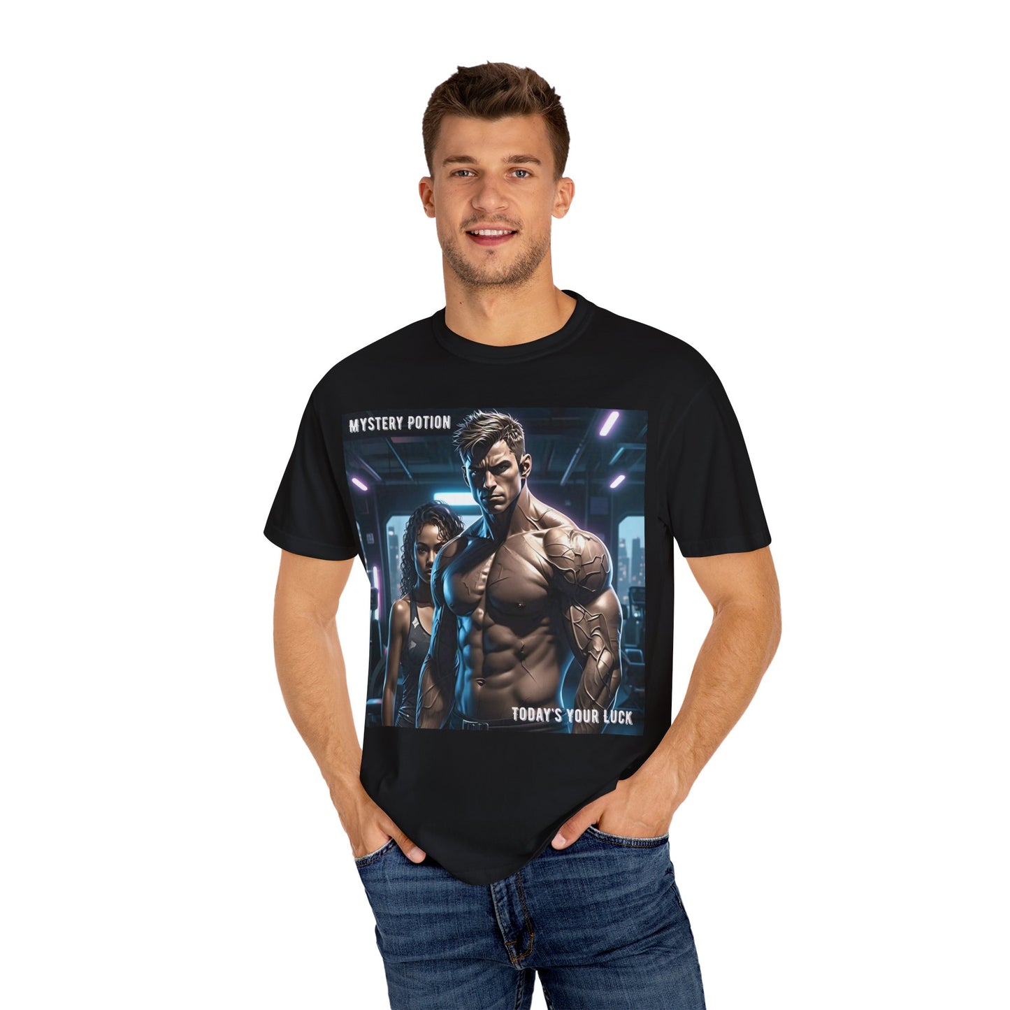 Mystery Potion Graphic T-Shirt - Unisex Casual Wear, Fitness Gift, Trendy Tee, Gamer Apparel, Everyday Style