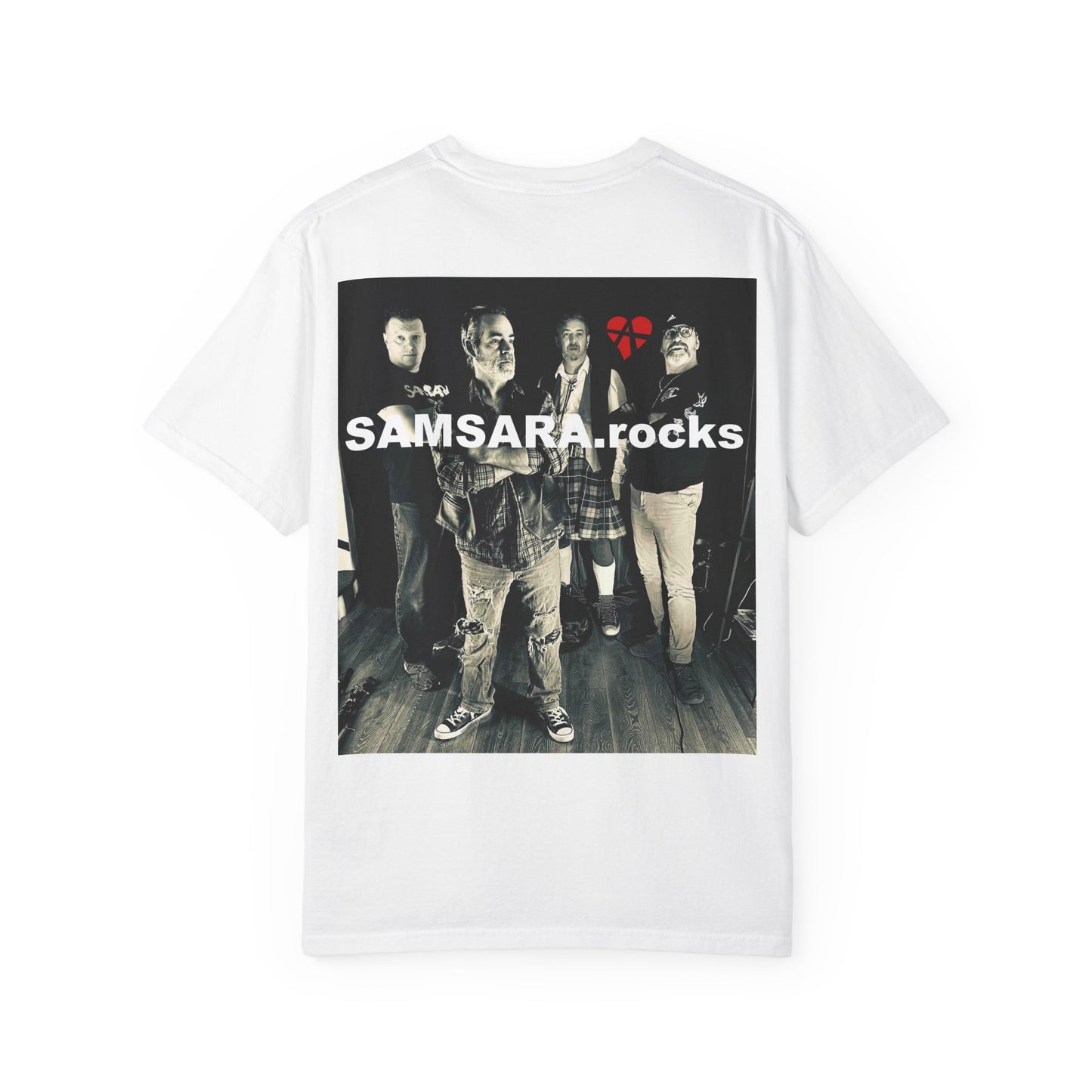 Samsara Unisex T-Shirt, Band Picture on back, Comfortable Graphic Shirt for Music Lovers, Perfect for Concerts, Gifts for Friends, Casual Wear, Street Style