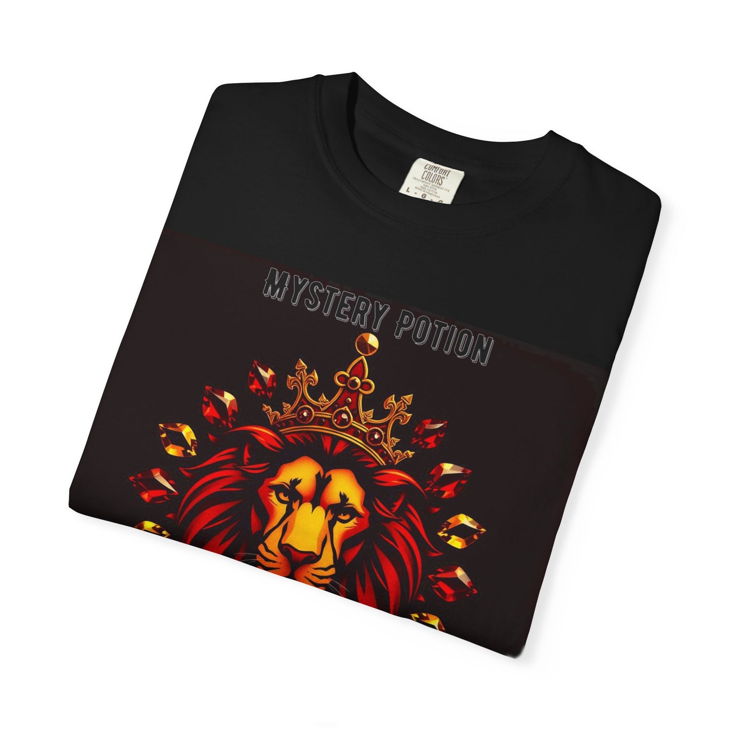 'This Is The Best Song You'll Ever Hear' by Mystery Potion, Bold Graphic Royal Lion T-Shirt, Unisex Tee, Streetwear Style, Gift for Lion Lovers, Perfect for Casual Outings, Unique Clothing