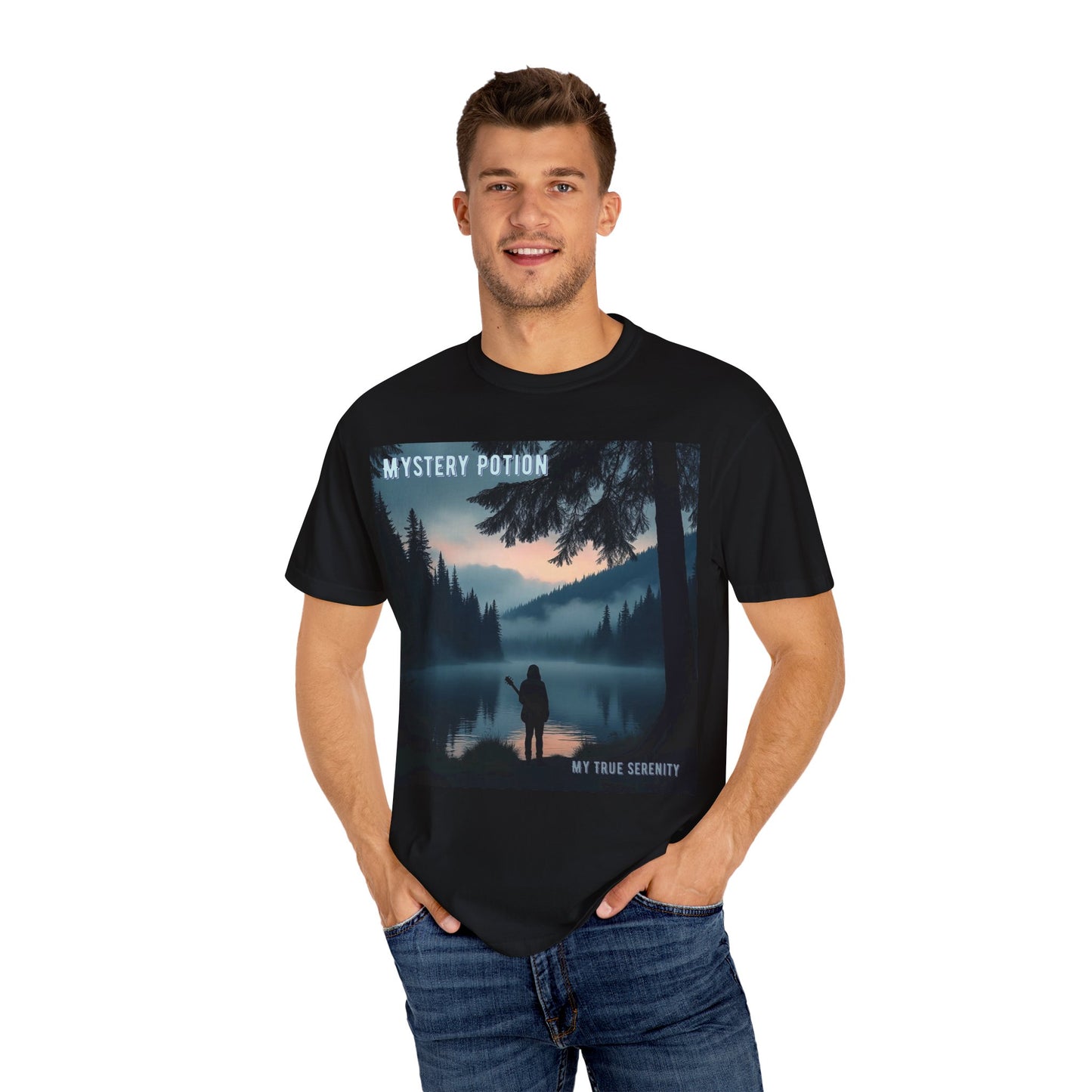 'My True Serenity' by Mystery Potion Unisex T-Shirt | Nature Lover Gift, Outdoor Adventure Tee, Casual Everyday Wear, Unique Graphic Shirt, Cozy and Stylish