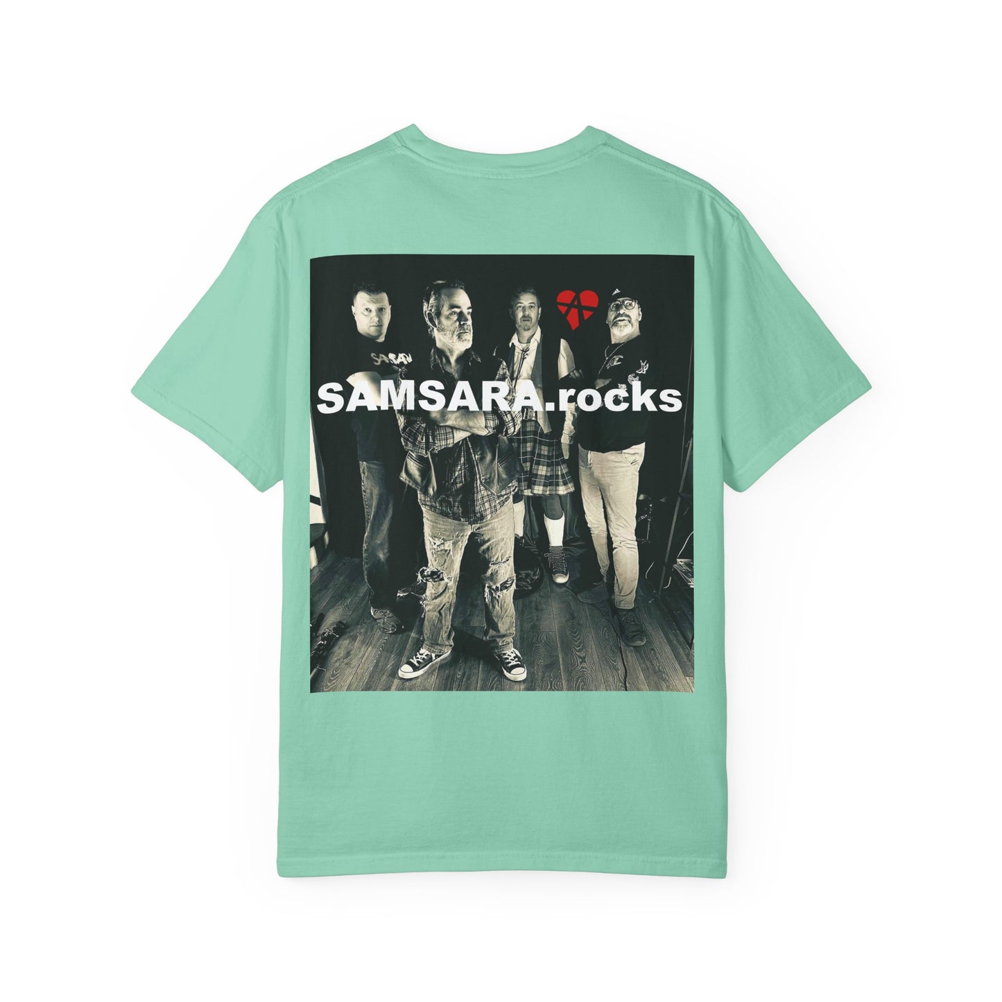 Samsara Unisex T-Shirt, Band Picture on back, Comfortable Graphic Shirt for Music Lovers, Perfect for Concerts, Gifts for Friends, Casual Wear, Street Style