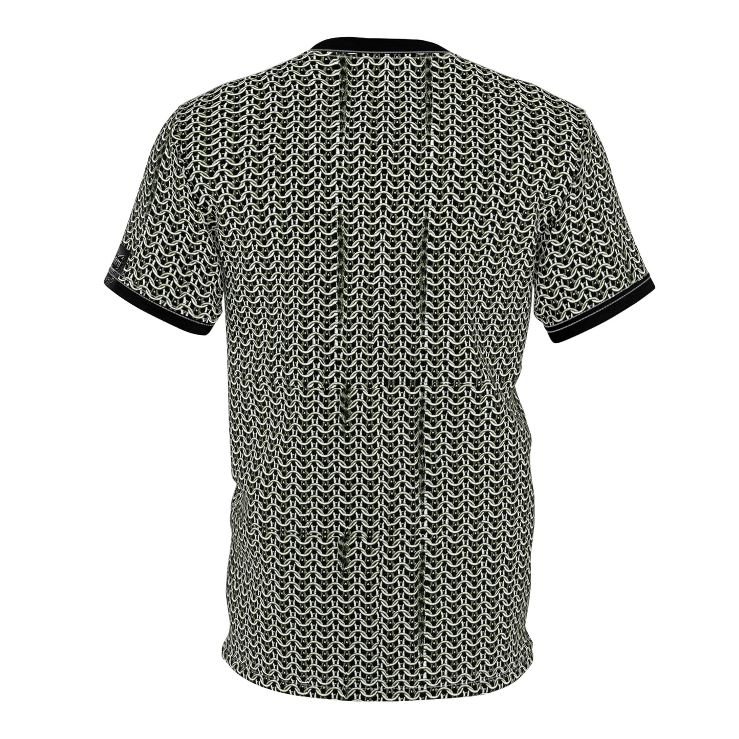 Chain Mail Style Unisex Cut & Sew Tee | Trendy Casual Wear, Unique Graphic Tee, Gift for Him/Her, Everyday Comfort, Perfect for Festivals