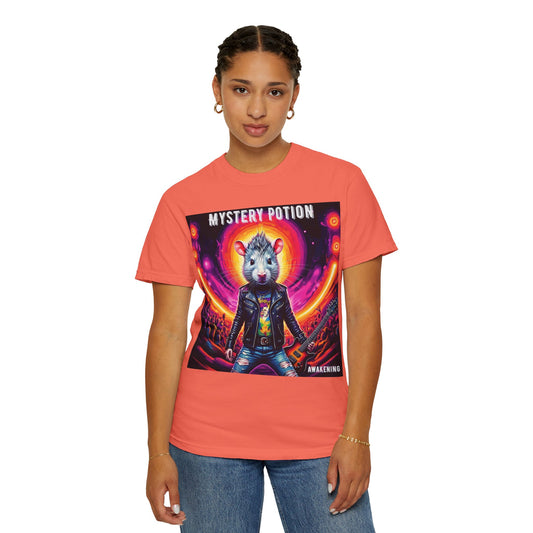 Mystical Hamster Graphic Tee | Unisex Edgy T-Shirt, Perfect for Festivals, Concerts, Gifts, Casual Wear, and Parties