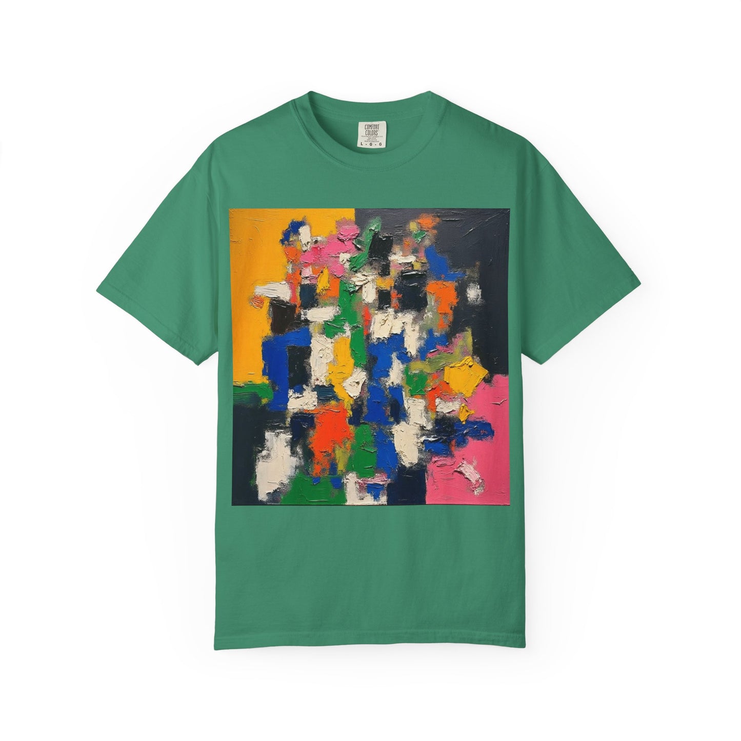 Vibrant Abstract Art Unisex T-Shirt, Colorful Graphic Tee, Casual Wear, Trendy Gift for Art Lovers, Perfect for Summer Festivals