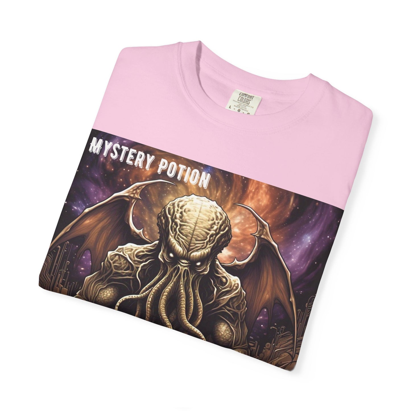 Mystery Potion Unisex T-Shirt, Cthulhu Inspired Tee, Gothic Apparel, Witchy Clothing, Halloween Outfit, Fantasy Fan Gift