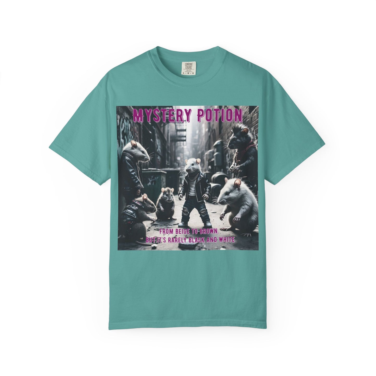 'From Beige to Brown, but it's Rarely Black and White' by Mystery Potion, Anti-Racism Statement Unique Graphic Tee, Mystery Potion's Unity in Diversity Unisex T-Shirt, Casual Wear, Festival Fashion, Summer Style