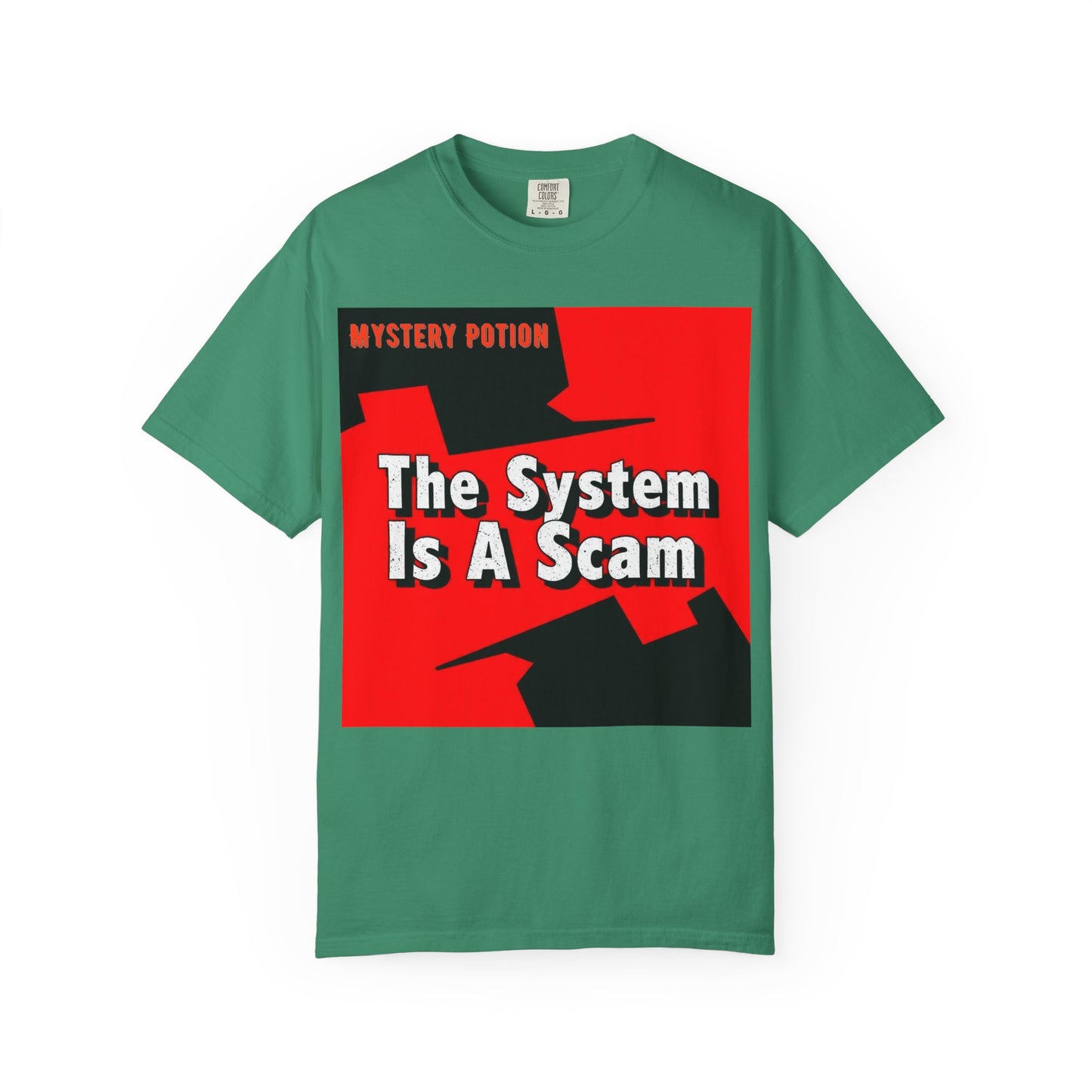'The System Is A Scam' by Mystery Potion Unisex T-shirt, Casual Wear, Statement Tee, Gift for Activists, Trendy Apparel