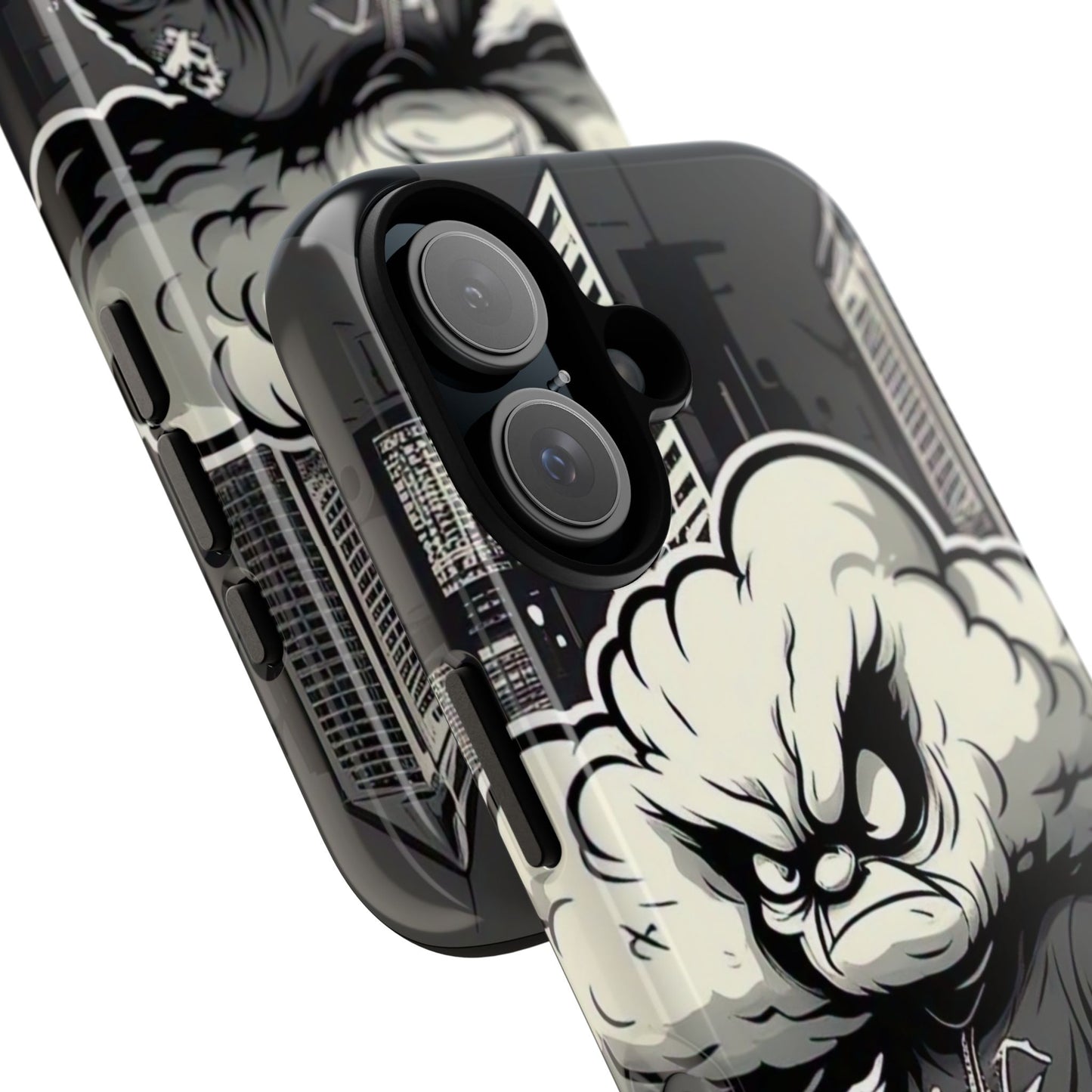 Rip You A New One Tough Cases: Urban Style Phone Case, Angry Cloud Unique Smartphone Protector, Edgy Gift for Him, Trendy Accessories for Tech Lovers, Cool Design Case