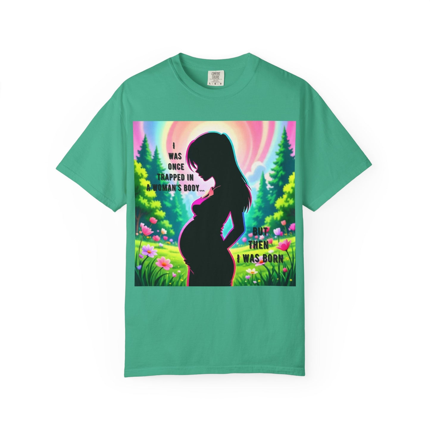 Maternity T-Shirt: I Was Once Trapped in Mom's Body, Pregnancy Gift, Baby Shower Shirt, Unisex Tee for Moms, Expecting Mothers