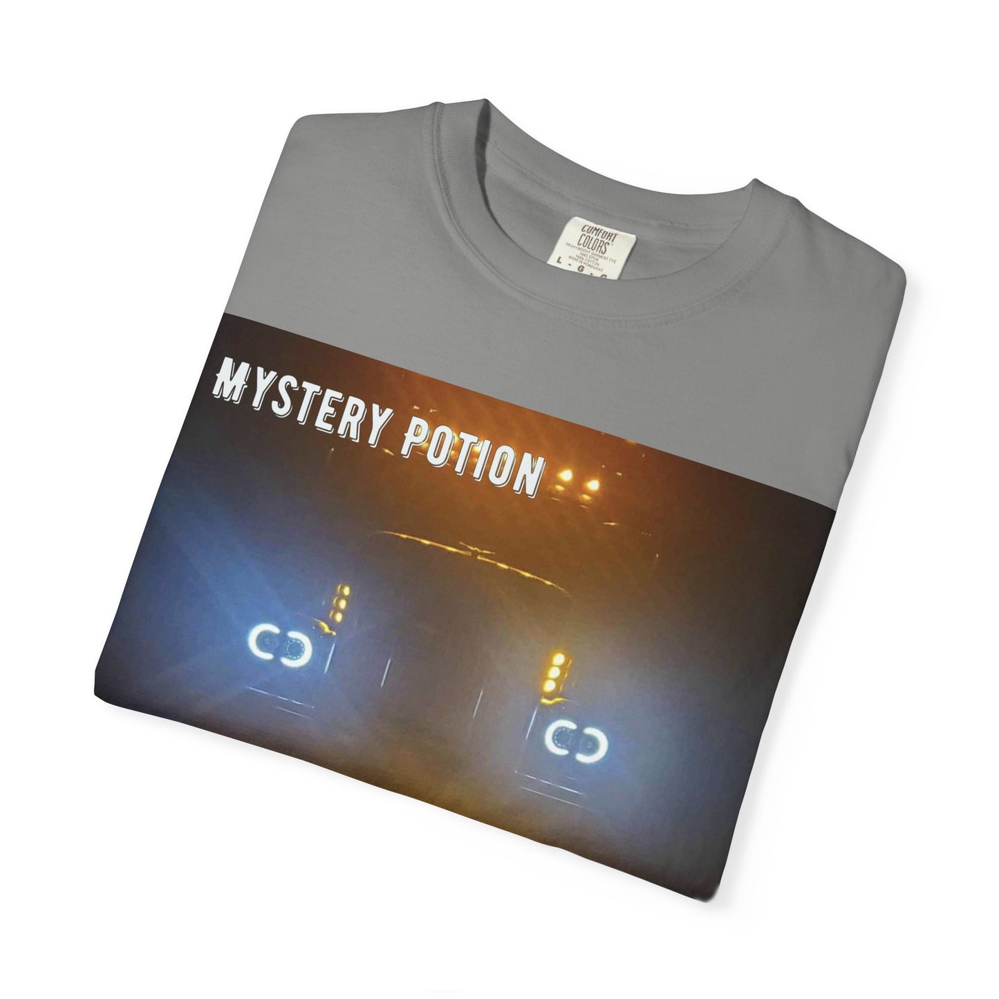 'Big Rig Boogie' by Mystery Potion Unisex Garment-Dyed T-Shirt | Unique Graphic Tee, Music Festival Shirt, Casual Wear, Gift for Friends, Unisex Style