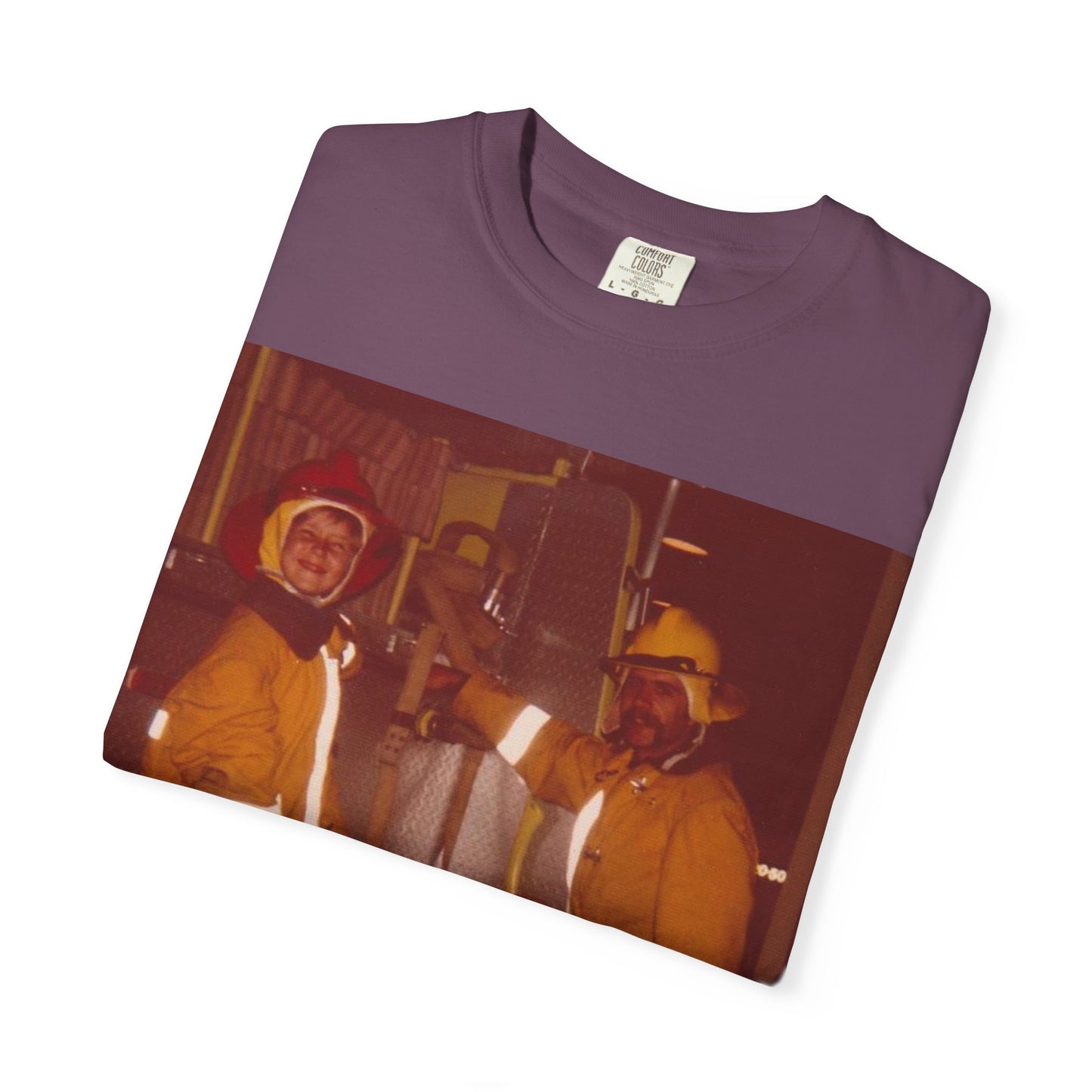 Vintage Firefighter T-Shirt, Unisex Garment-Dyed Tee, Retro Fire Rescue Shirt, Firefighter Gifts, Hero Tribute Apparel
