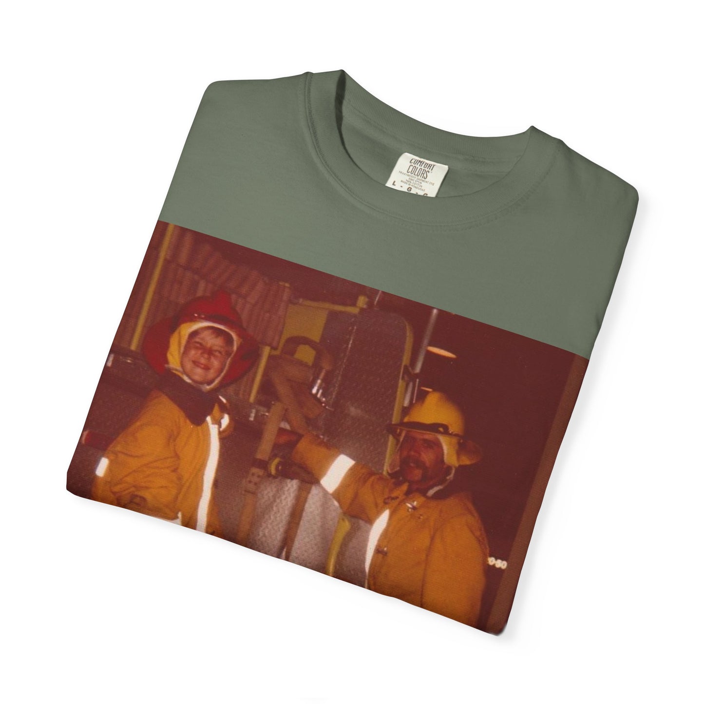 Vintage Firefighter T-Shirt, Unisex Garment-Dyed Tee, Retro Fire Rescue Shirt, Firefighter Gifts, Hero Tribute Apparel